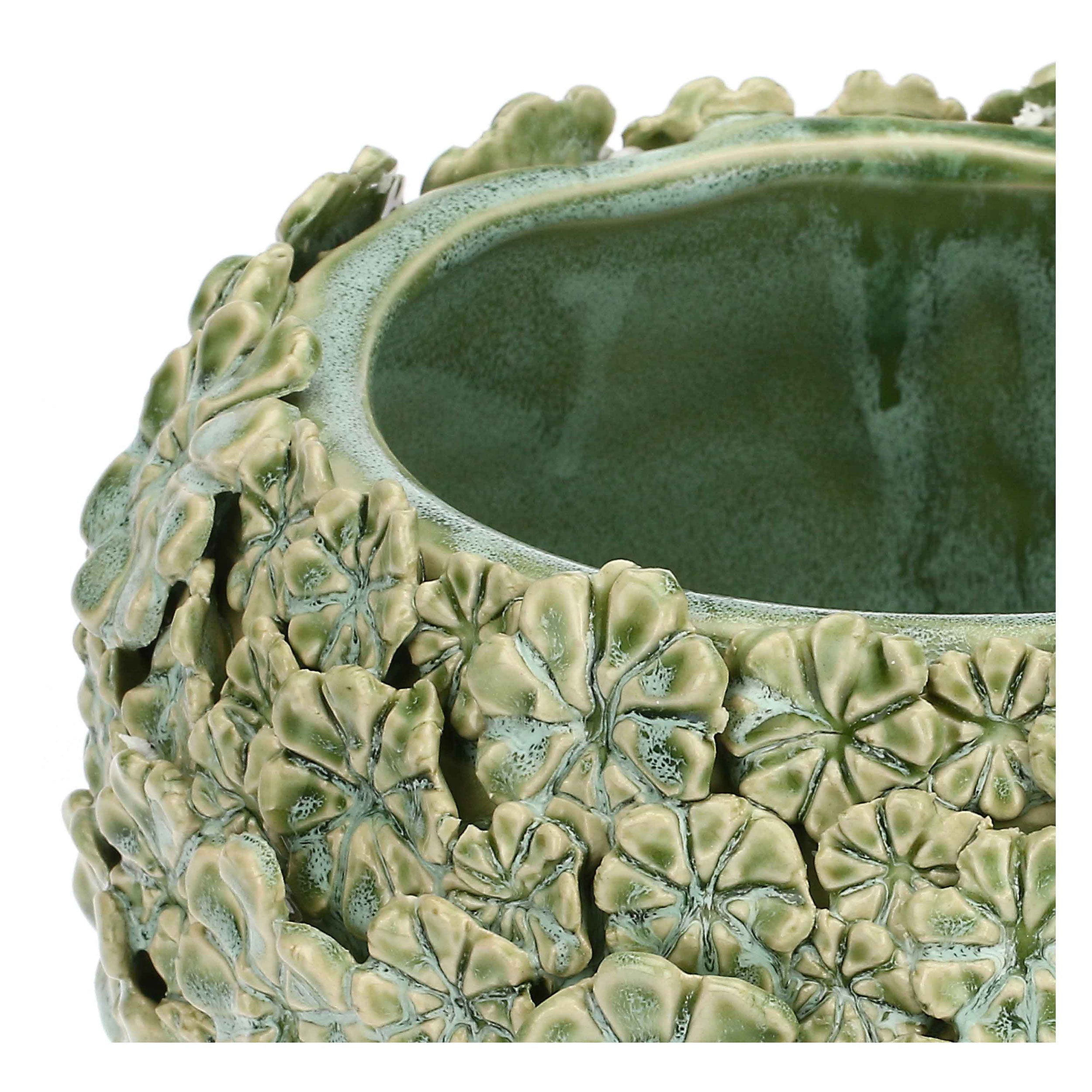 Cachepot L Bianco, Fiorinfiorello - Gres, 24x24x20 cm