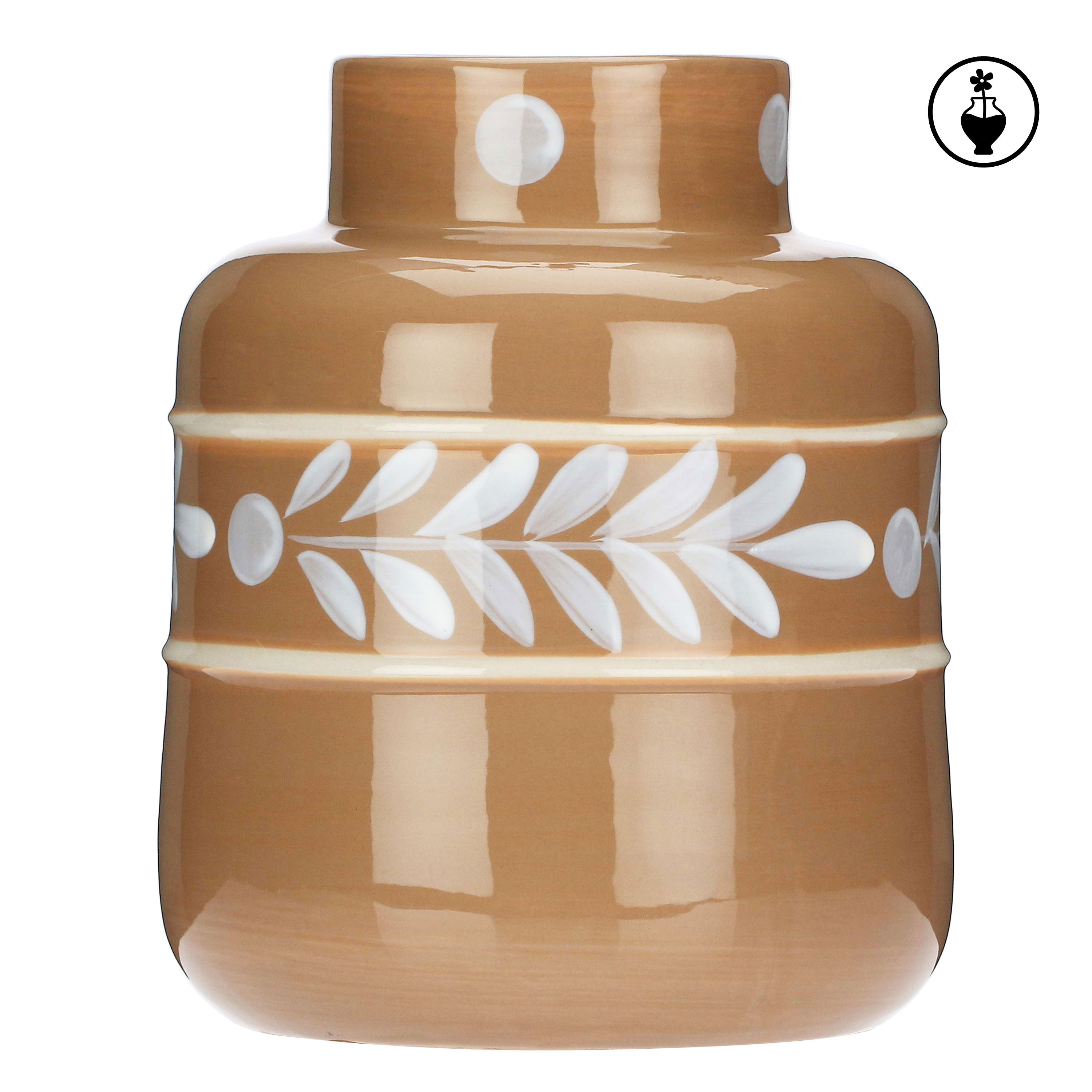 Vaso Cilindrico S, Laurus - ceramica, d 15 h20 cm