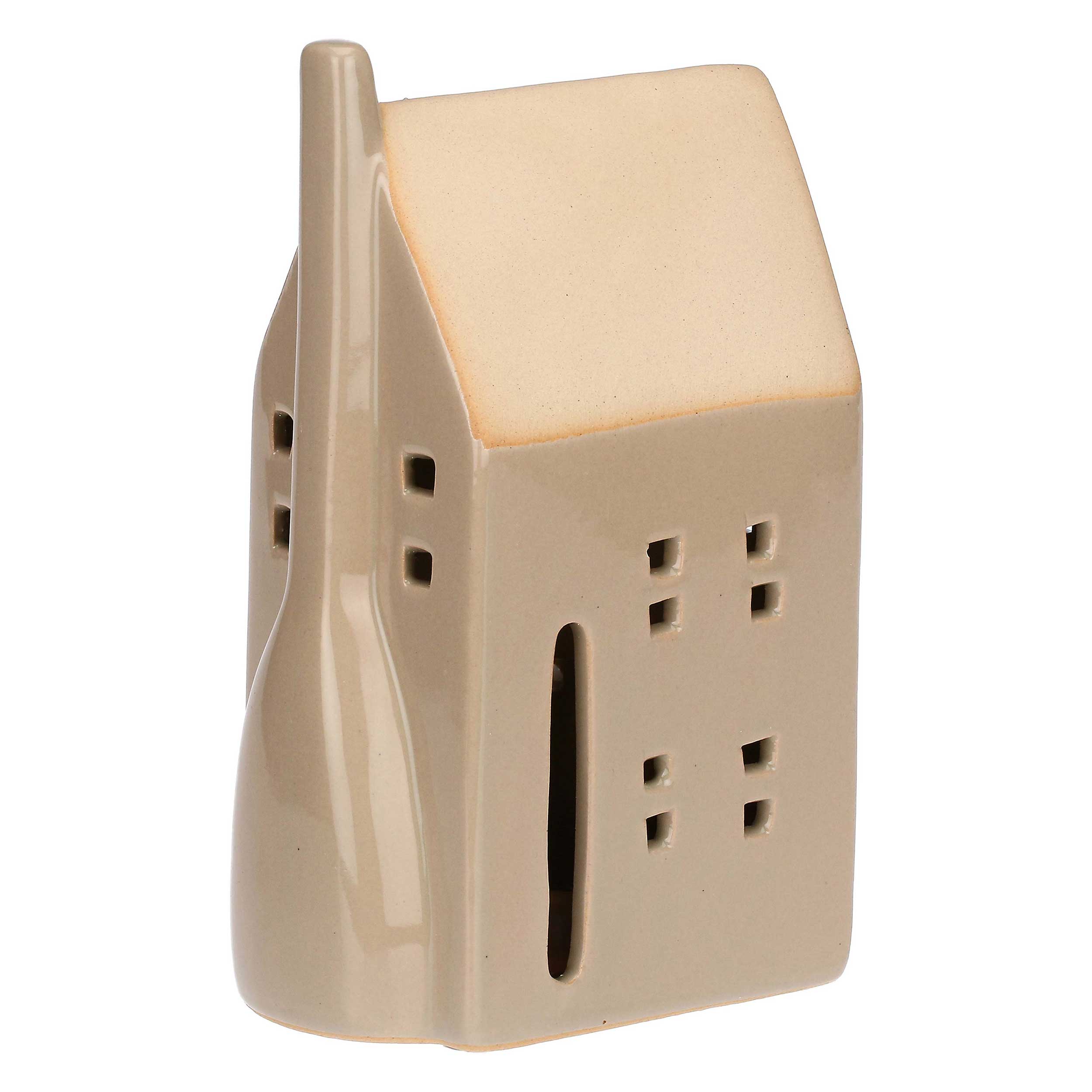 Casa Led Crema, Nelvillaggio - Gres, 10,1 x 6,1 x 16,5 cm