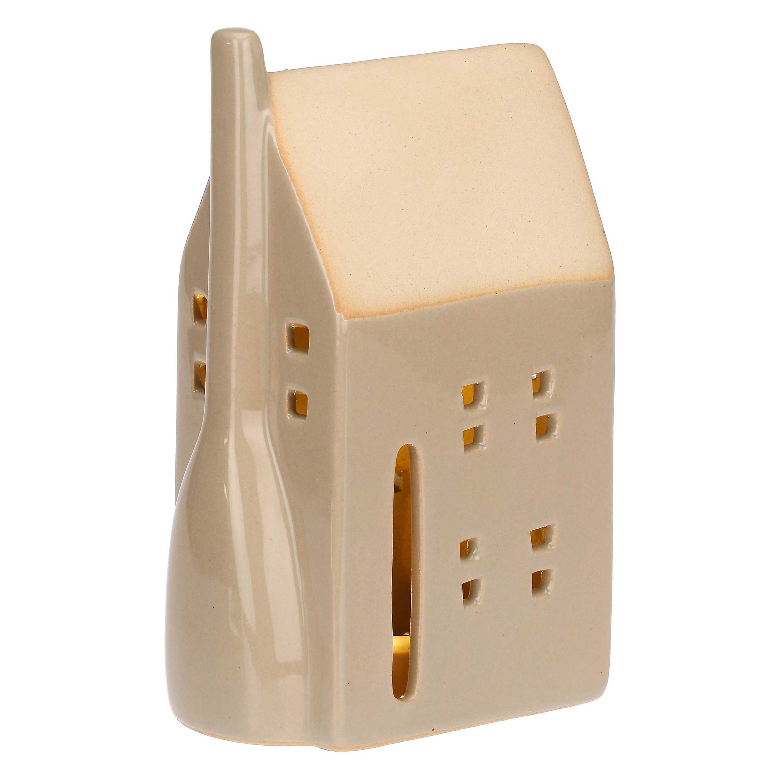 Casa Led Crema, Nelvillaggio - Gres, 10,1 x 6,1 x 16,5 cm
