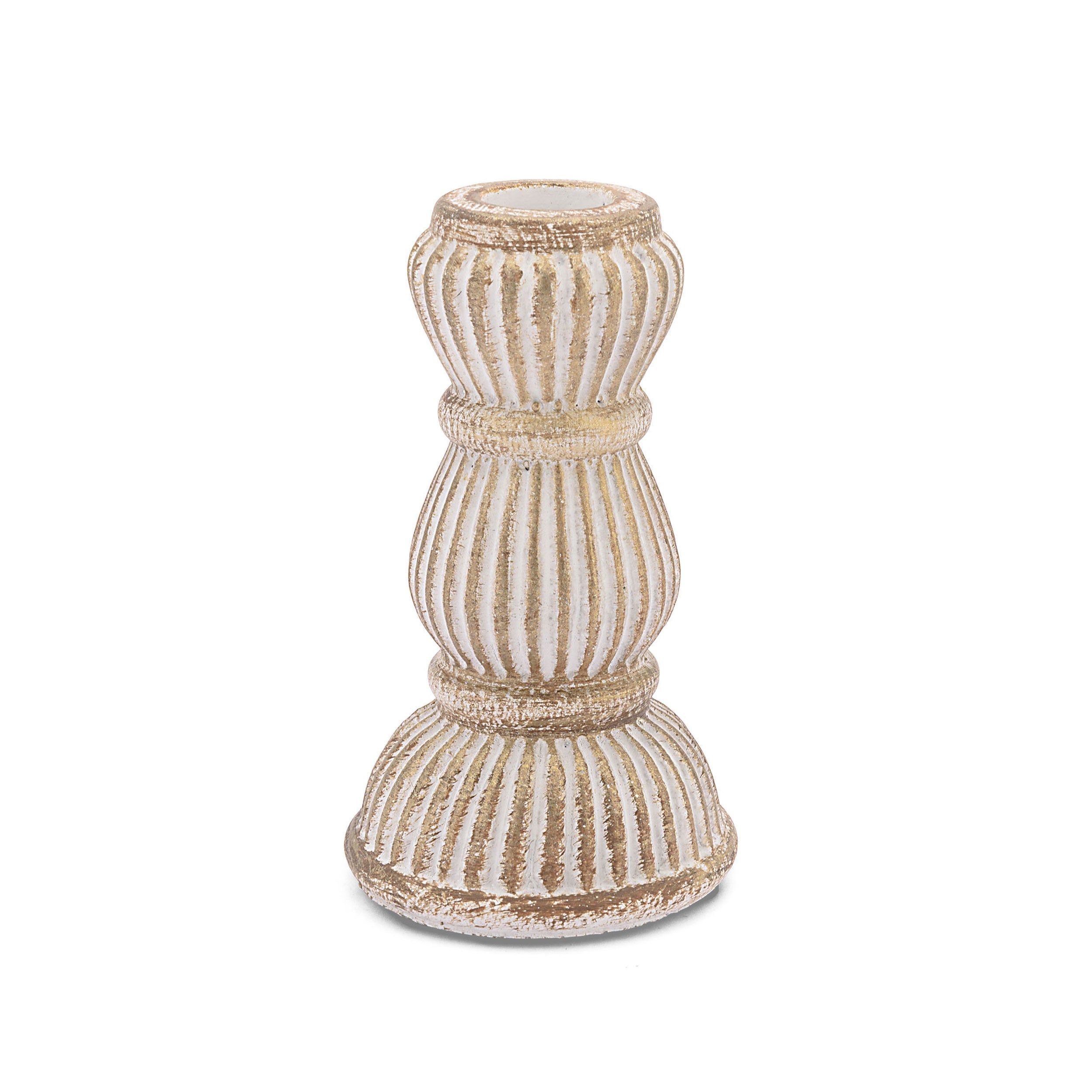 Set da 6, Portacand S, Faccioluce - Resina cementizia, 7 x 7 x 12 cm