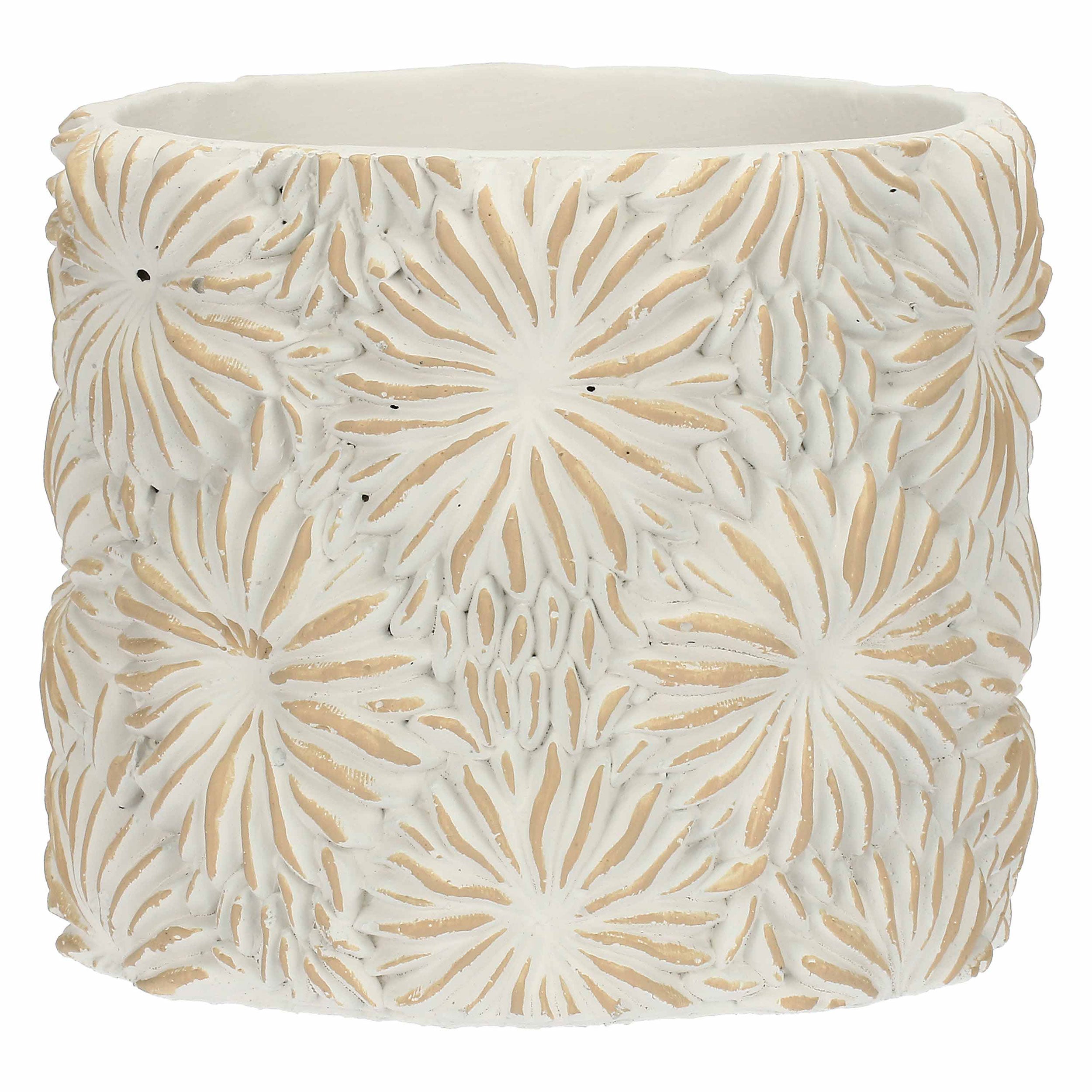 Cachepot L, Comelanice - Resina cementizia, 18,5 x 18,5 x 16 cm