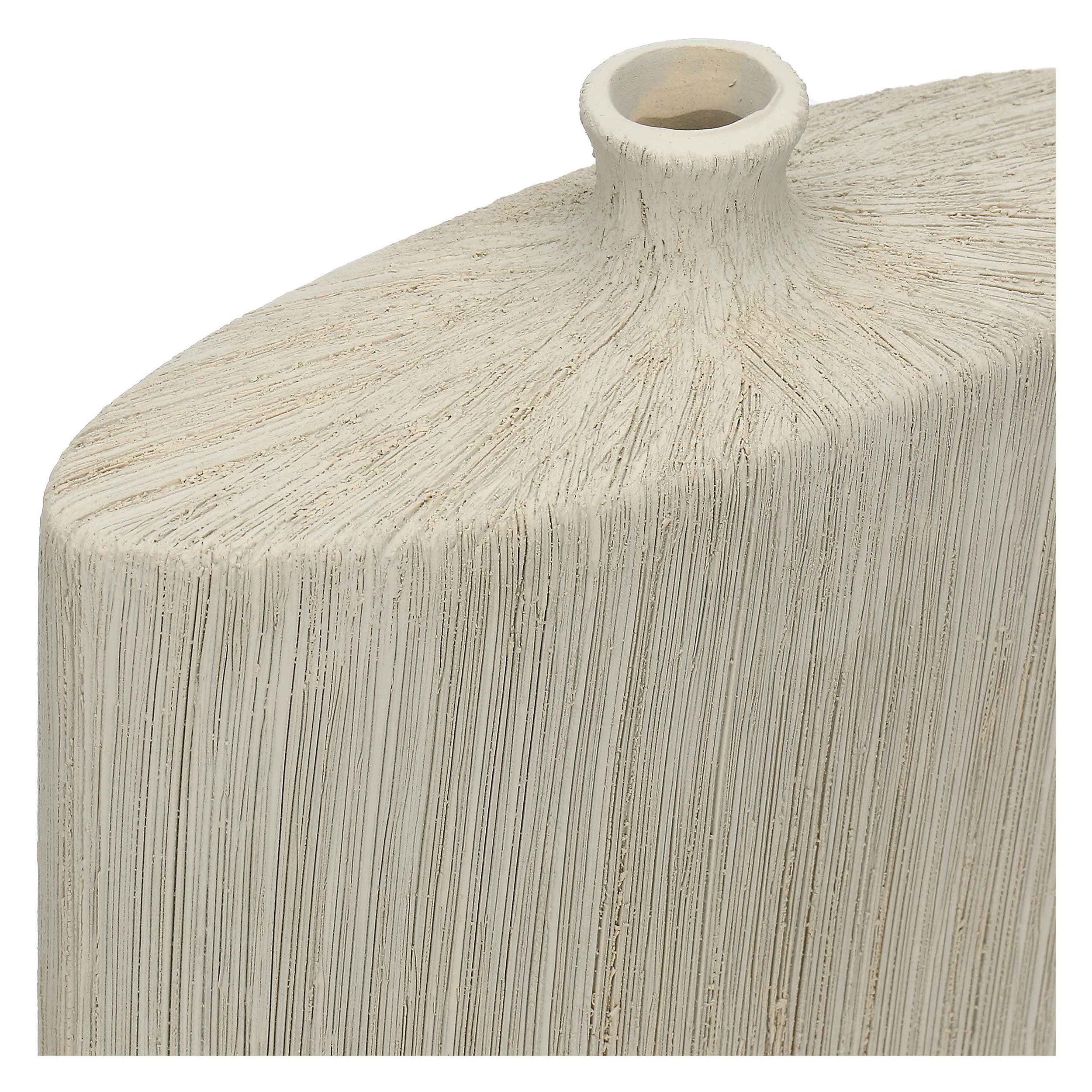 Vaso decorativo Monofiore Largo, Canapa - Gres, 20,5 x 7,5 x 25,5 cm