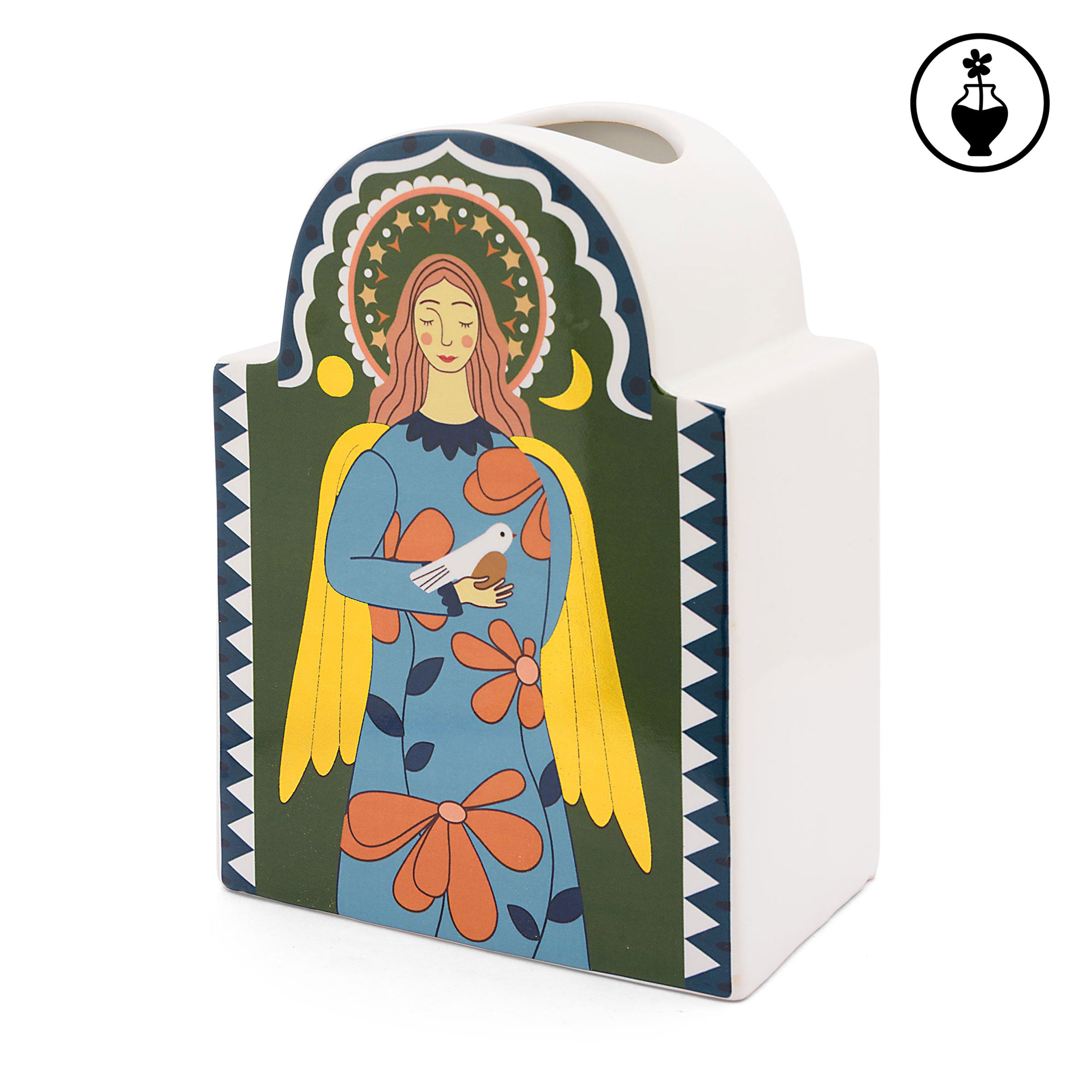 Vaso Angelo L, Sonoiconico - Ceramica, 14,7x8,9x20,4 cm