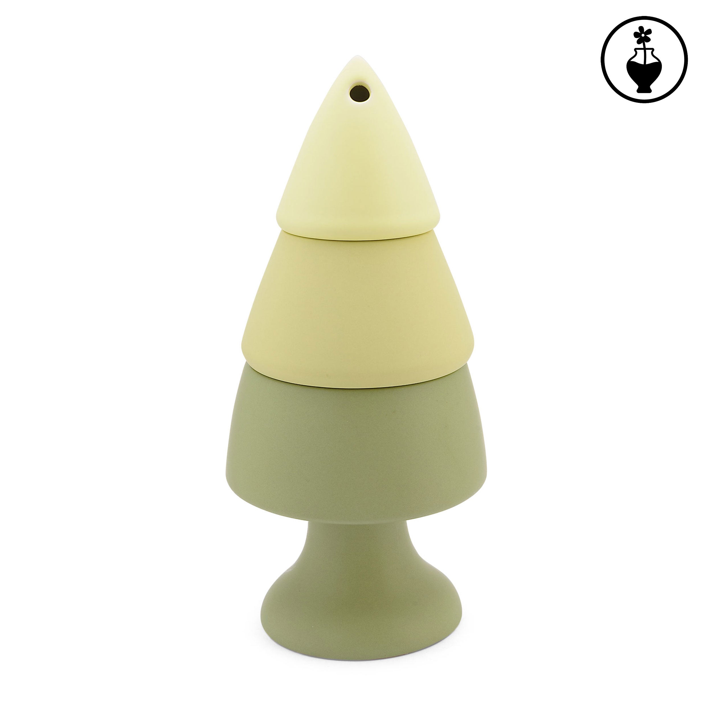 Portacandela/Diffusore L, Piudiunpino - Gres, 13,5 x 13,5 x 28 cm