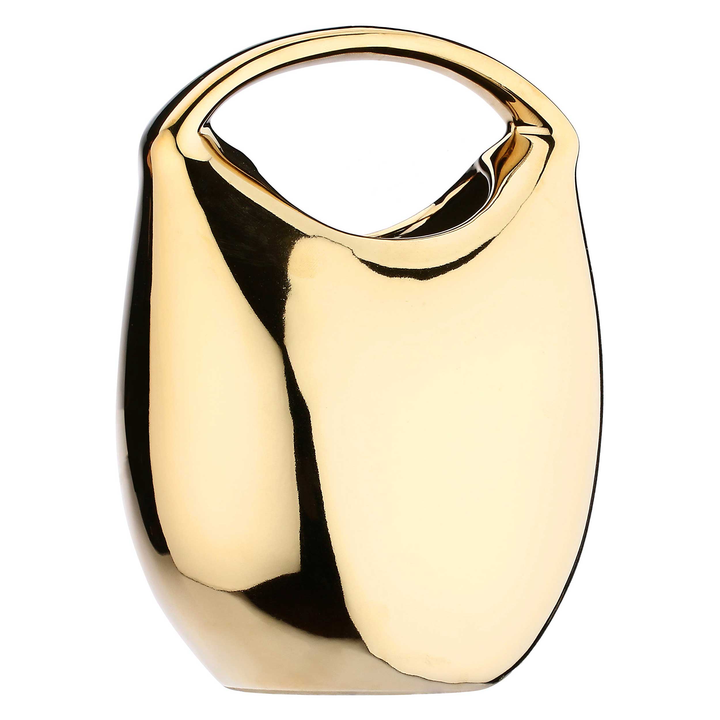 Borsa Oro Lucido, Lesfiziose - Gres, 13,5x10x18h cm