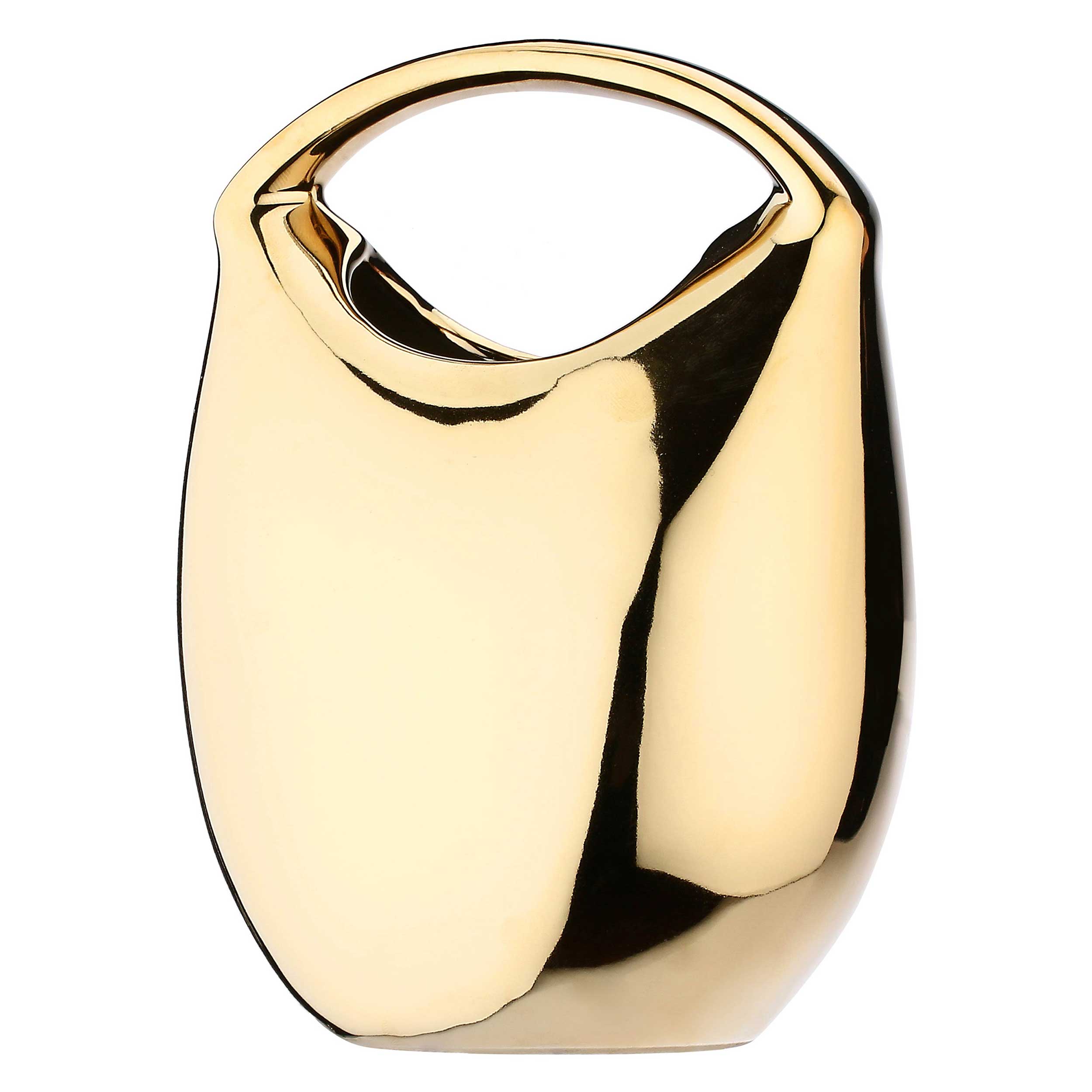 Borsa Oro Lucido, Lesfiziose - Gres, 13,5x10x18h cm