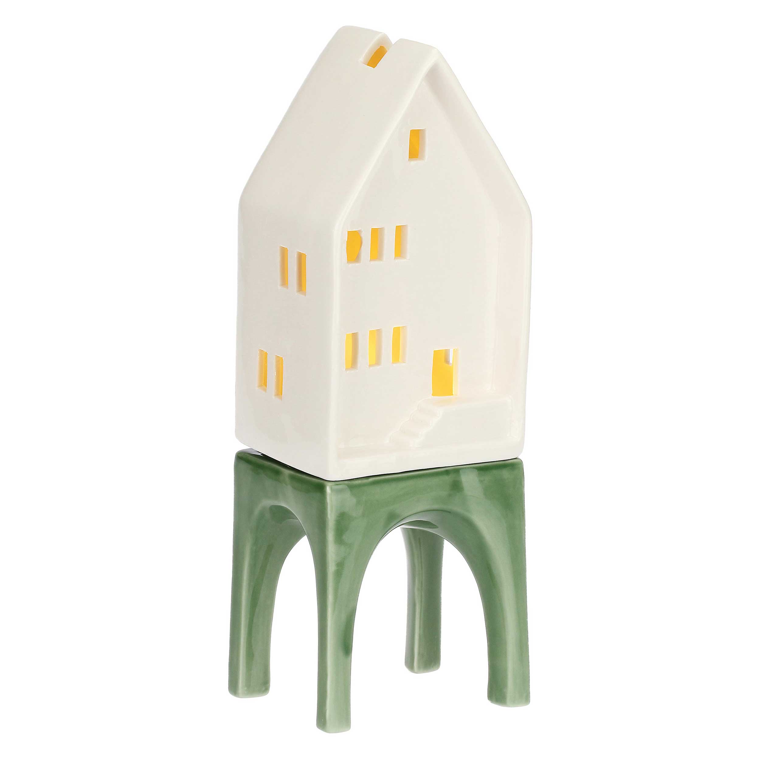 Casa Led Palafitta L, Ilborgo - Gres, 11,5 x9,5 x 30,2 cm