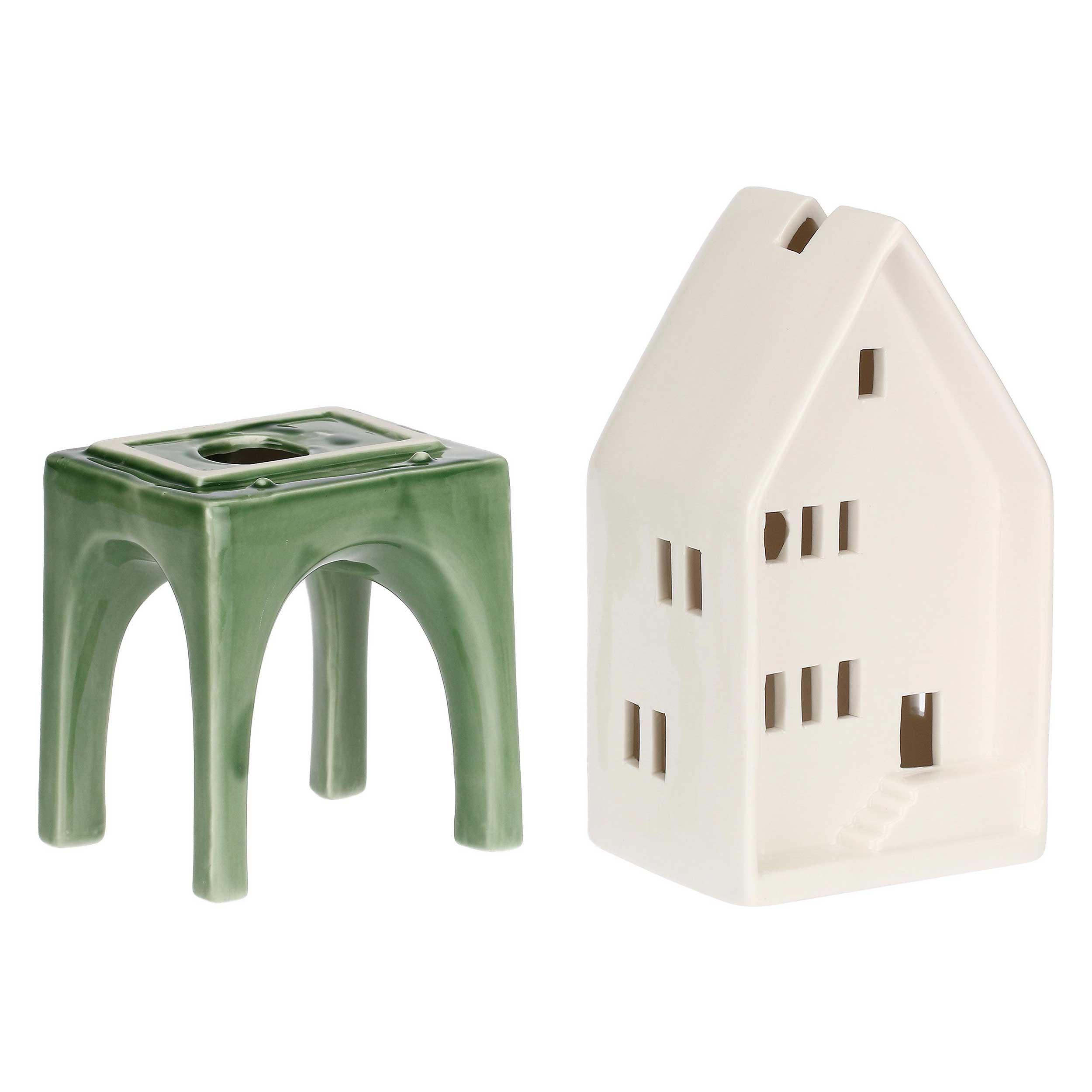 Casa Led Palafitta L, Ilborgo - Gres, 11,5 x9,5 x 30,2 cm