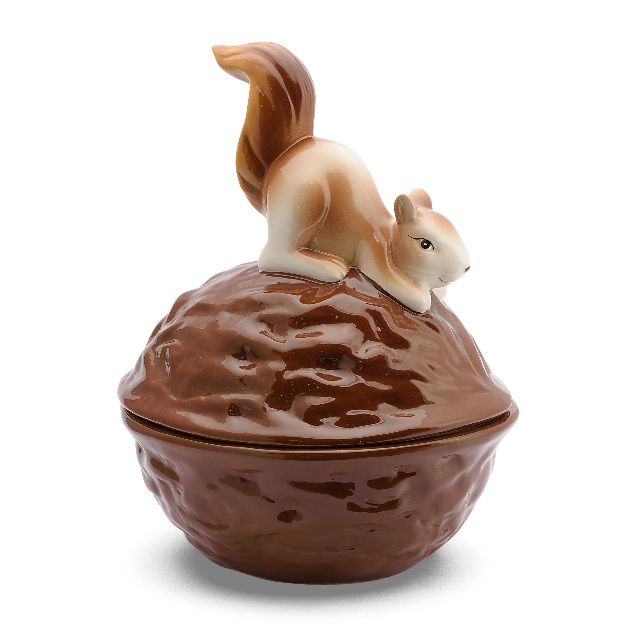 Scatola Noce, Gliacrobati - Ceramica, 19,,4 x 16,3 x 24 cm