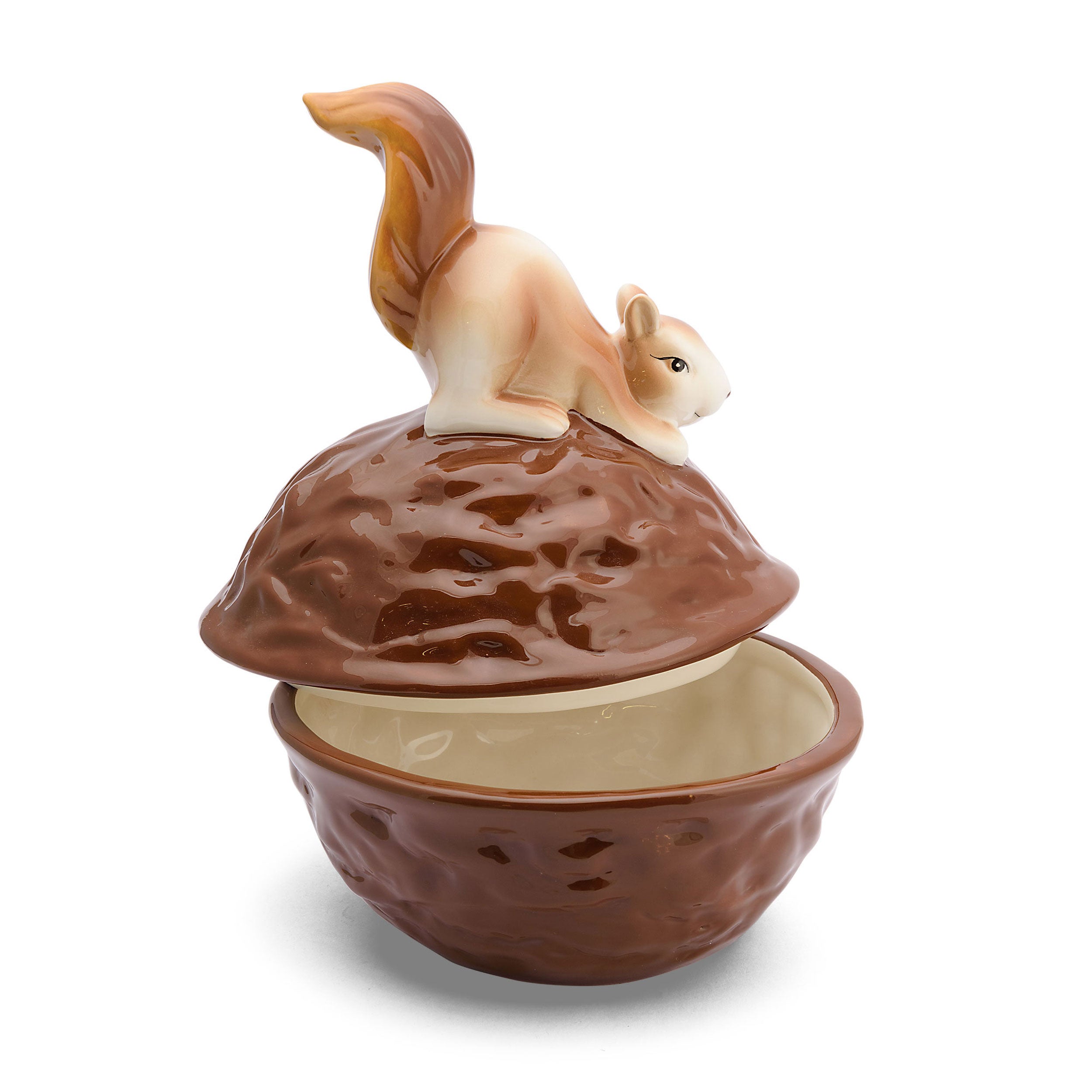 Scatola Noce, Gliacrobati - Ceramica, 19,,4 x 16,3 x 24 cm