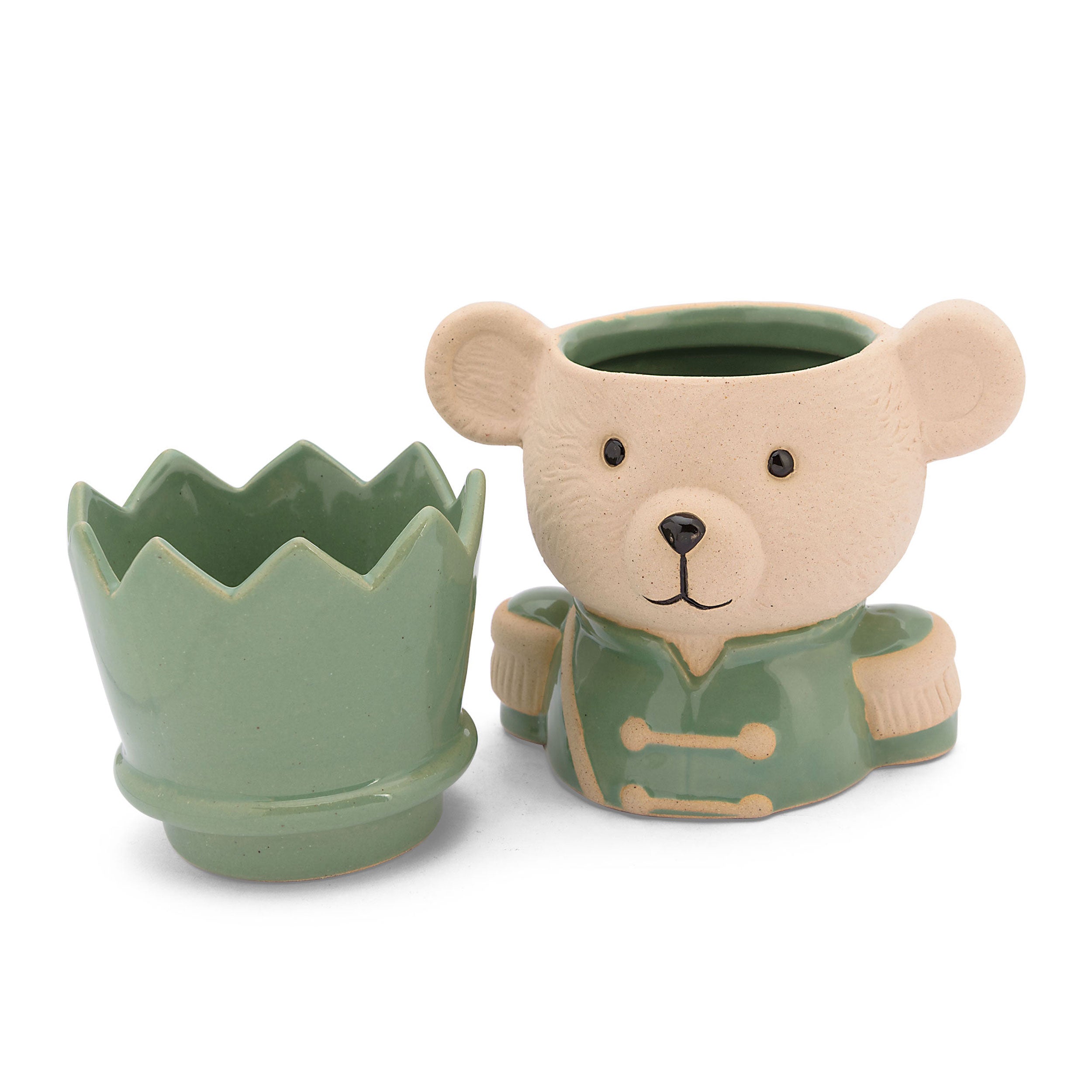 Cachepot Orso S, Laparata - Ceramica, 14 x 10,4 x 16,8 cm