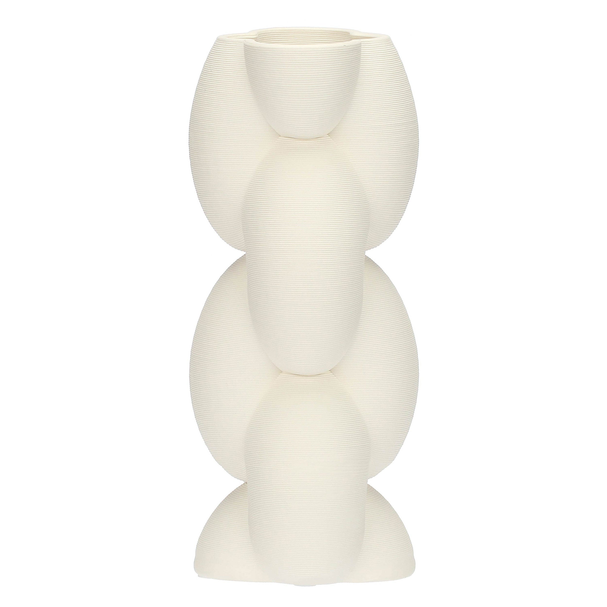 Vaso Deco Catena M, Trama - Ceramica, 12 x 12 x 29,5 cm