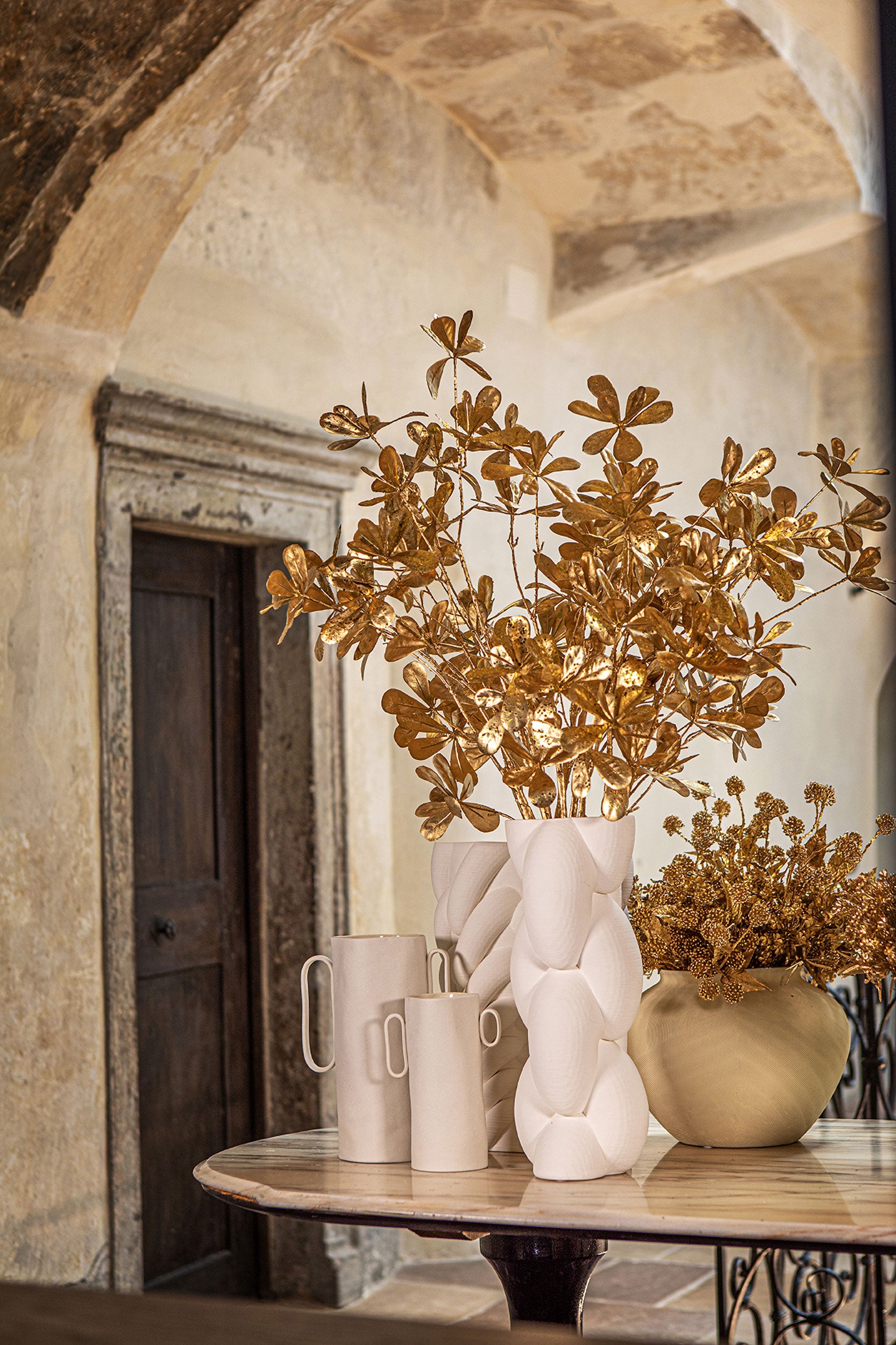 Vaso Deco Catena L, Trama - Ceramica, 15 x 15 x 39,5 cm