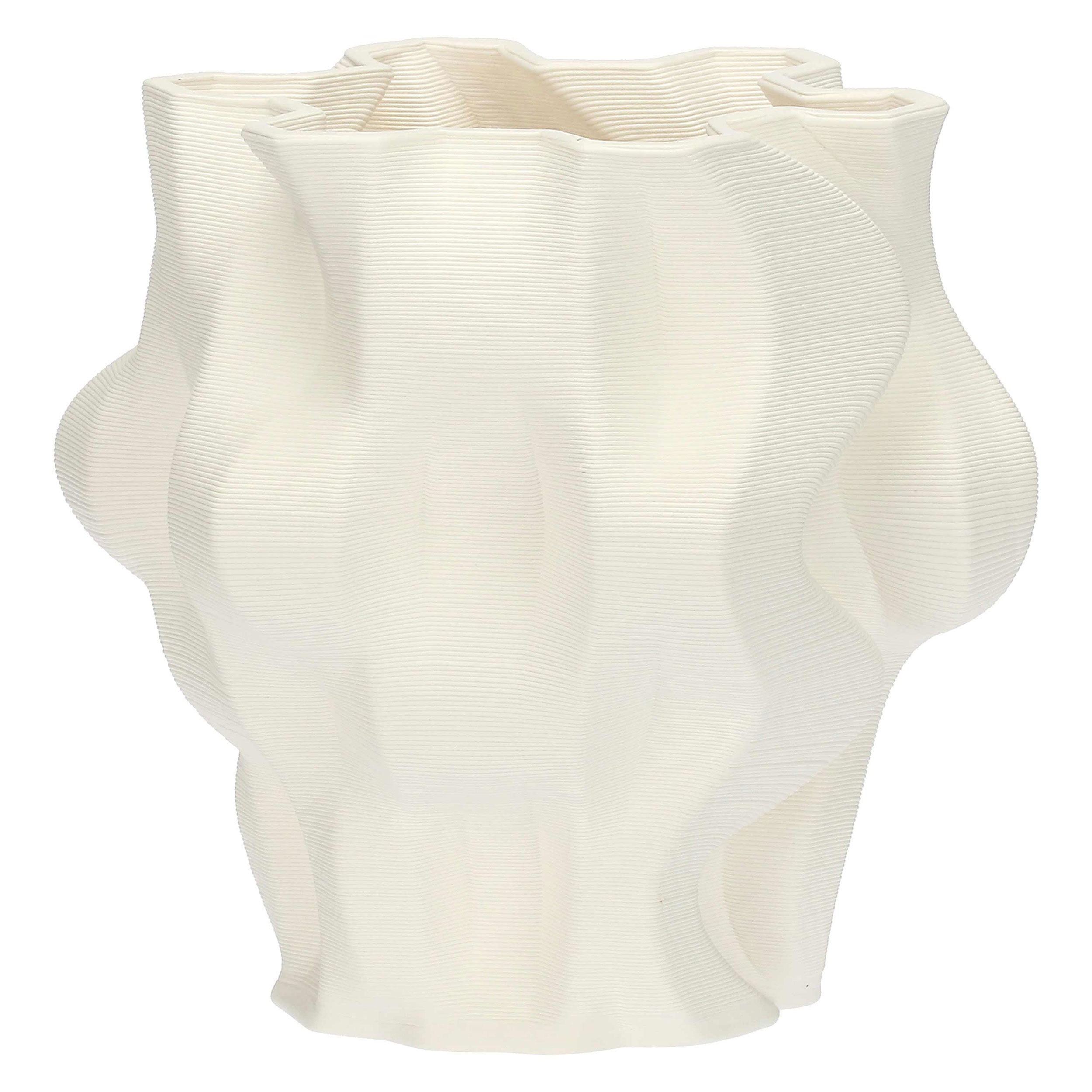 Vaso Deco Origami M, Trama - Ceramica, 23,5 x 23,5 x 20,5 cm
