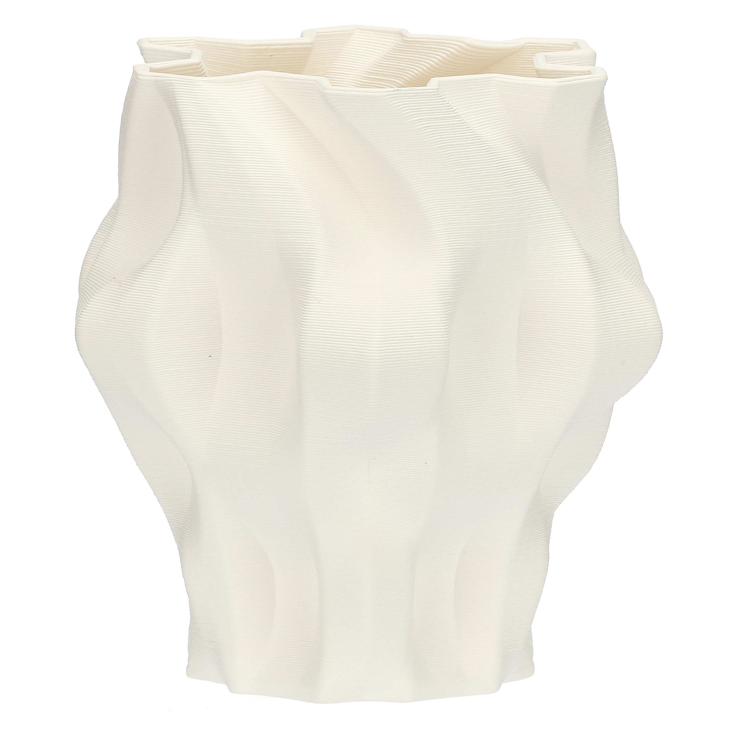 Vaso Deco Origami L, Trama - Ceramica, 26 x 26 x 24 cm