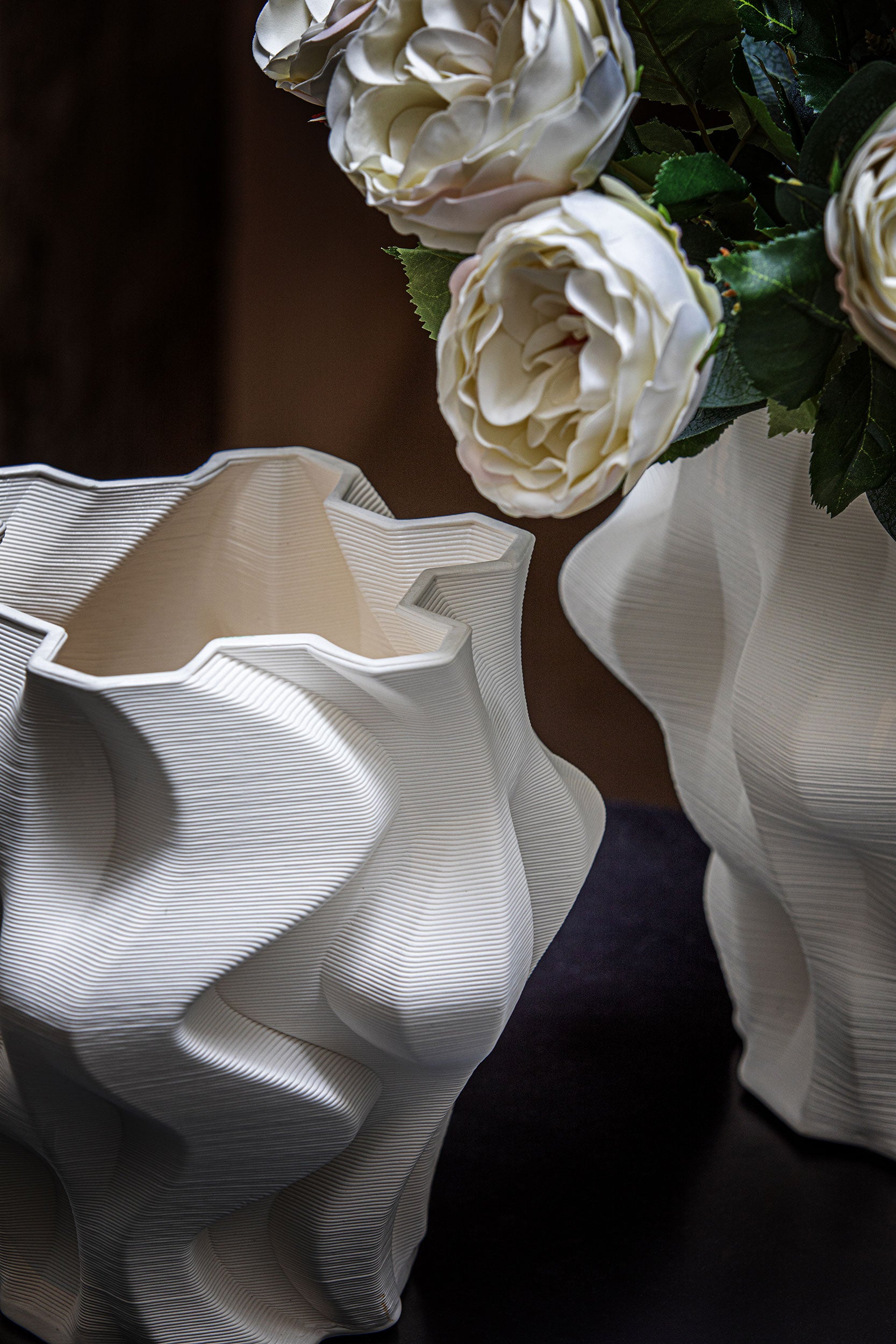 Vaso Deco Origami L, Trama - Ceramica, 26 x 26 x 24 cm