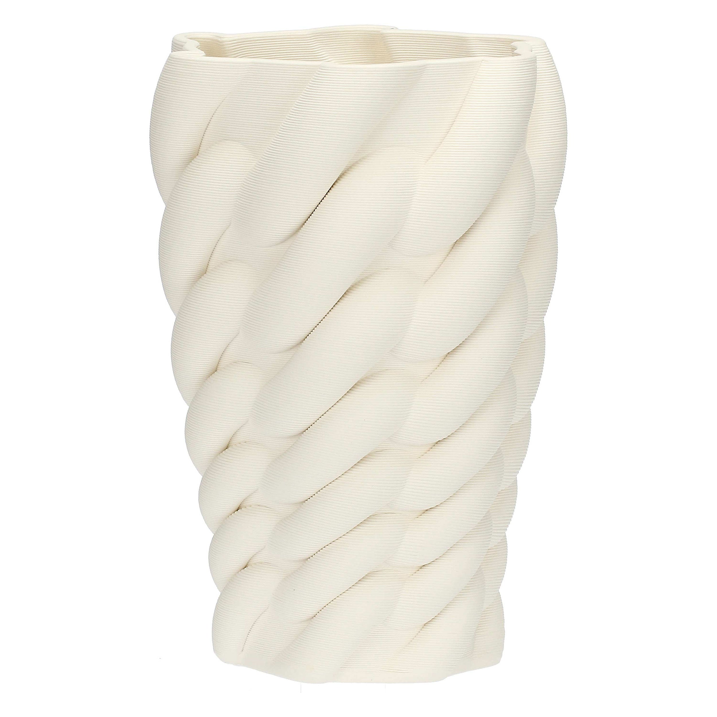 Vaso Deco Intreccio M, Trama - Ceramica, 18 x 18 x 28 cm