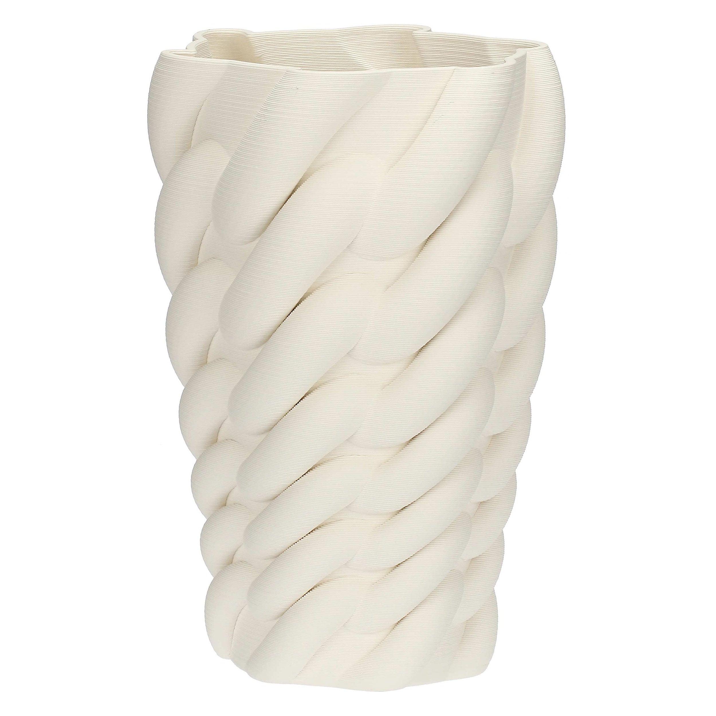 Vaso Deco Intreccio L, Trama - Ceramica, 24 x 24 x 38 cm