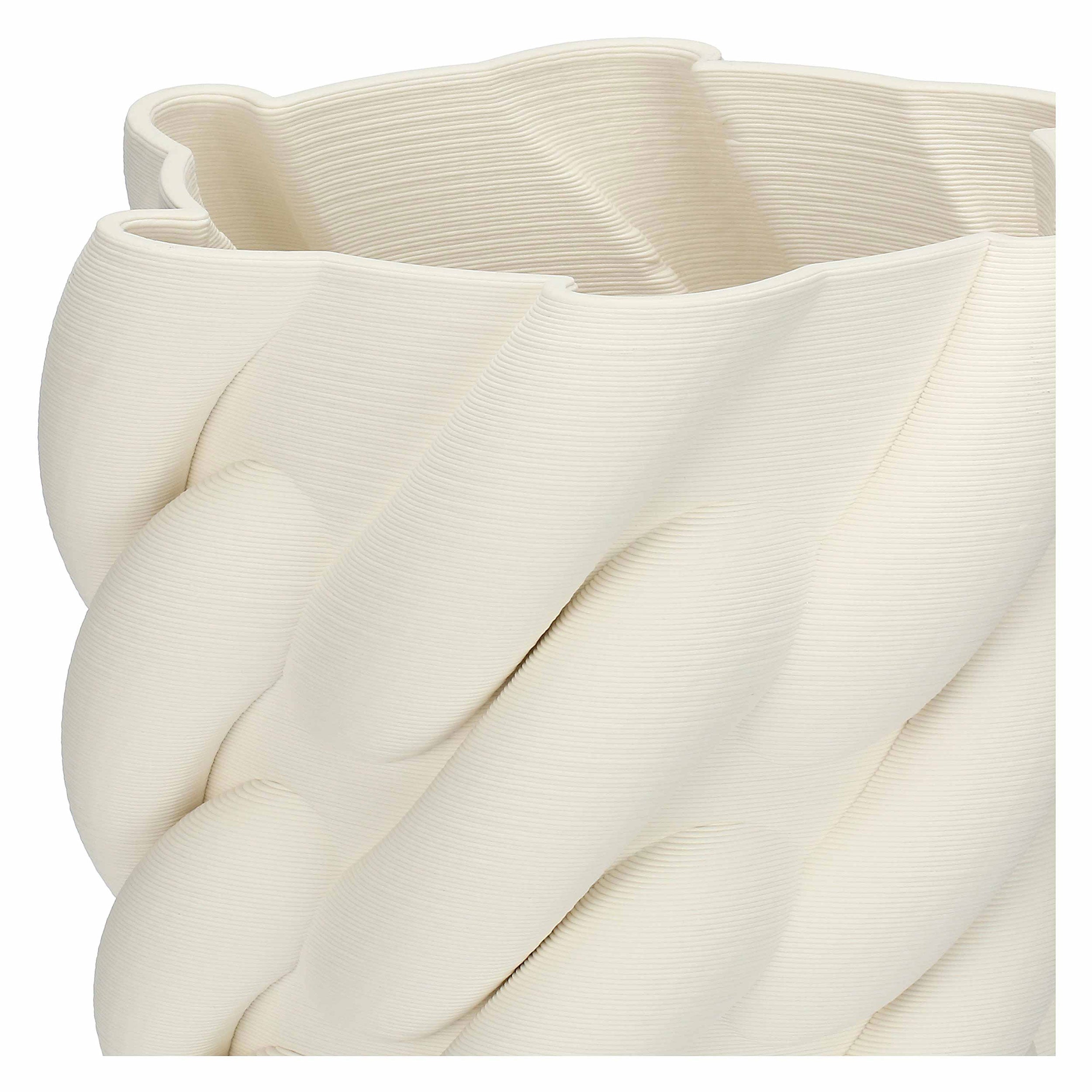Vaso Deco Intreccio L, Trama - Ceramica, 24 x 24 x 38 cm