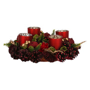 Set da 2, Porta T Light, Quasirosso - Legno E Materiali Naturali, 8,7x8,5x3,7 cm/incl,LR44