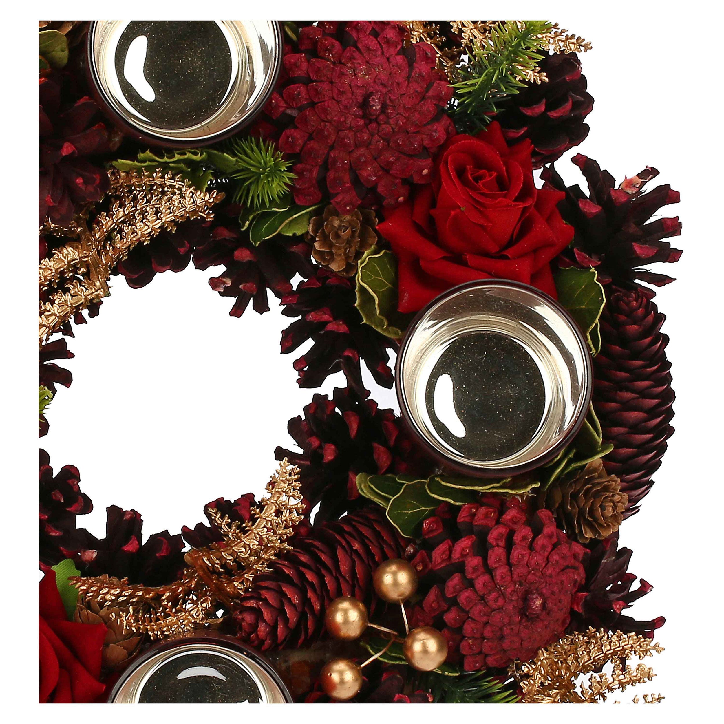 Set da 2, Porta T Light, Quasirosso - Legno E Materiali Naturali, 8,7x8,5x3,7 cm/incl,LR44
