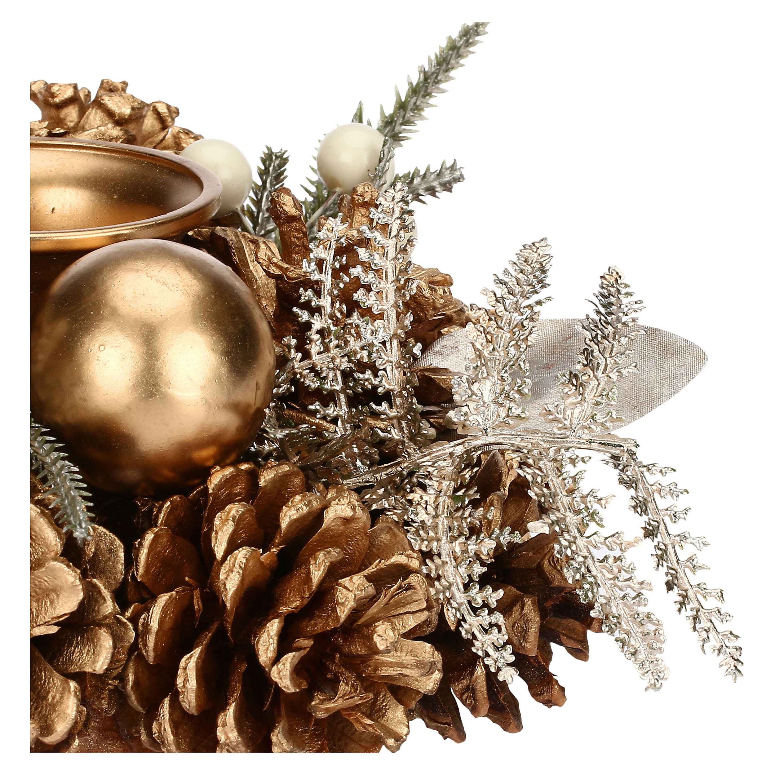 Set da 6, Porta T Light Sfera, Versoloro - Legno E Materiali Naturali, D 18 cm