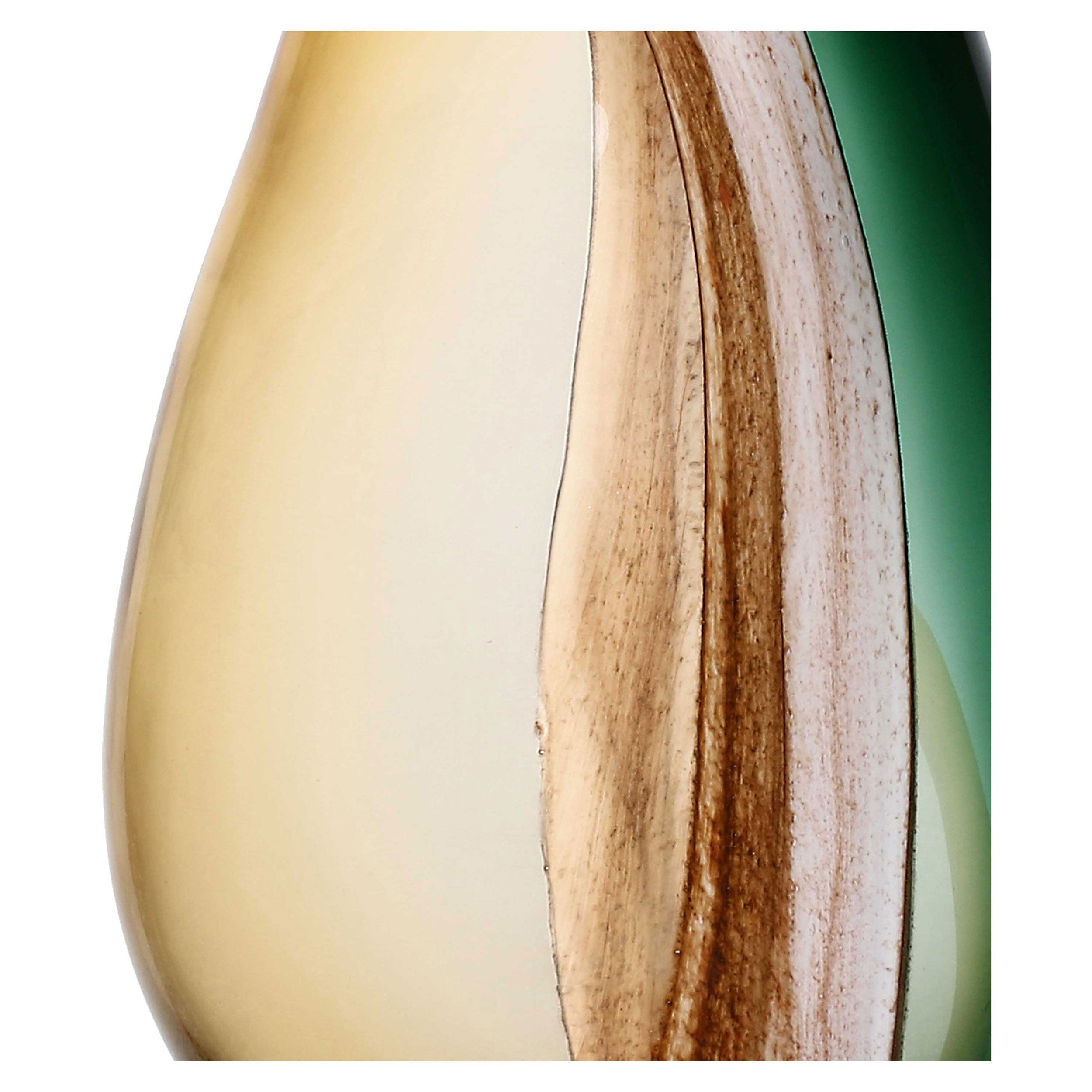 Vaso Verde M, Sullatela - Vetro, 21x13x28 cm
