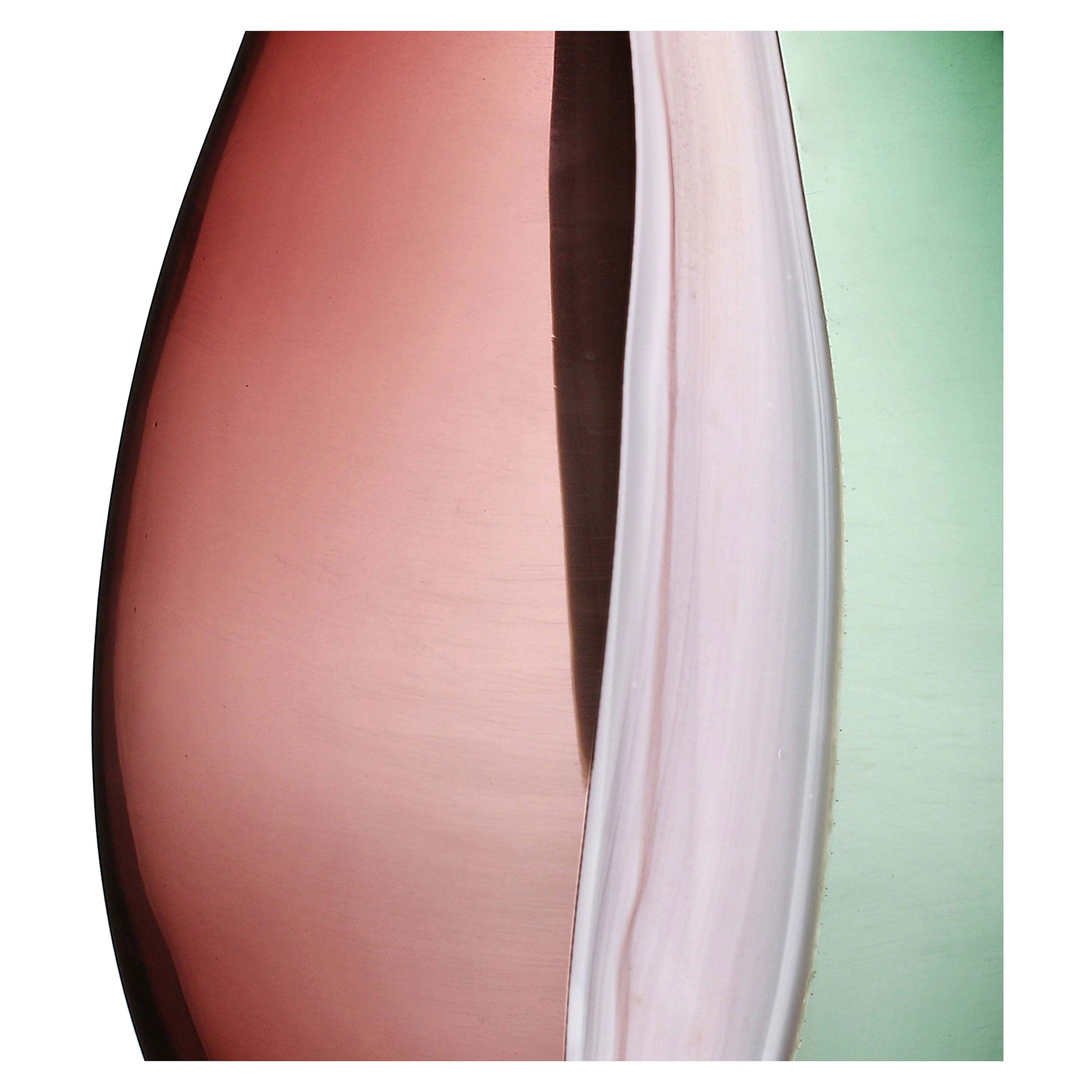 Vaso Rosa L, Sullatela - Vetro, 22x13x33 cm