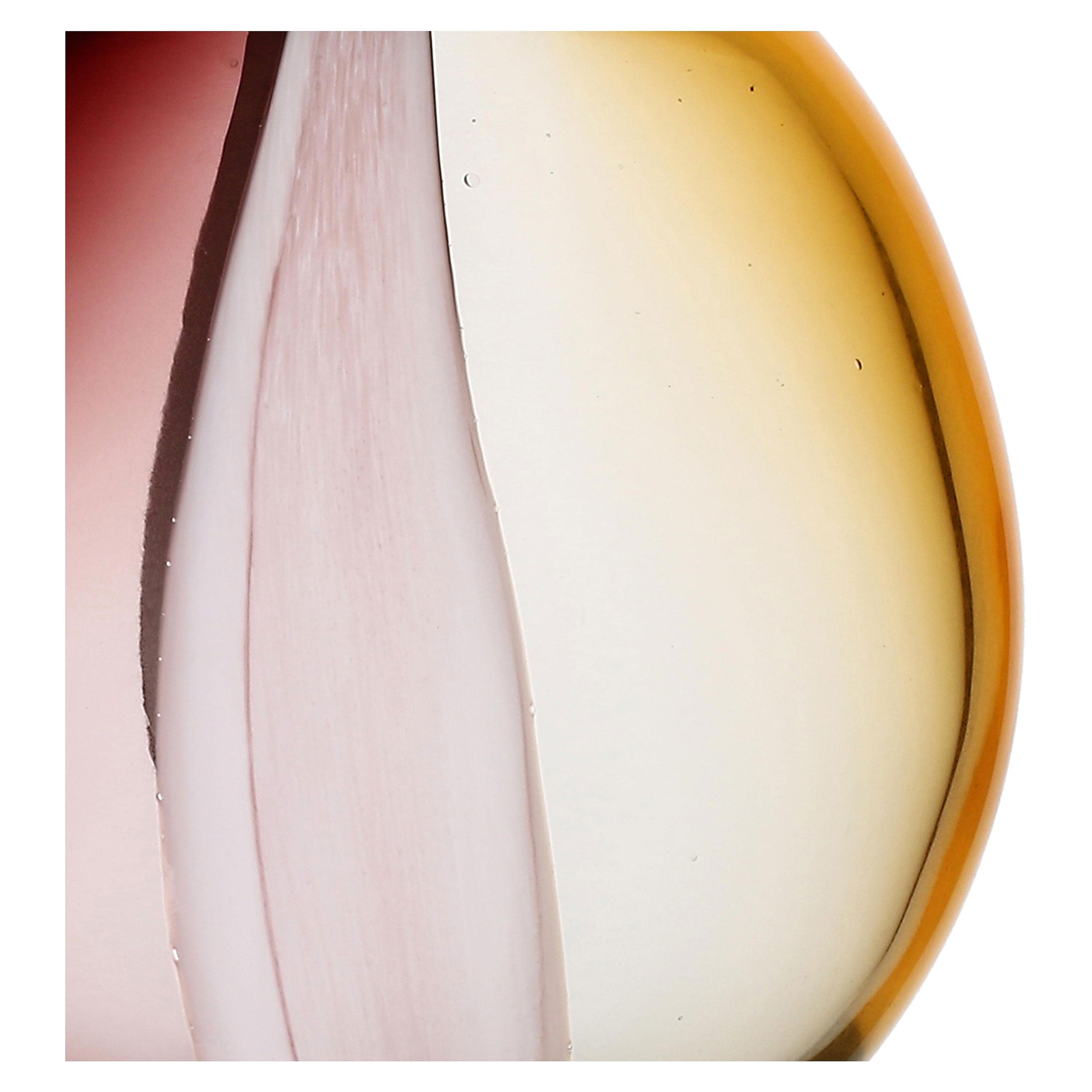 Vaso Giallo M, Sullatela - Vetro, 26x13,5x26 cm