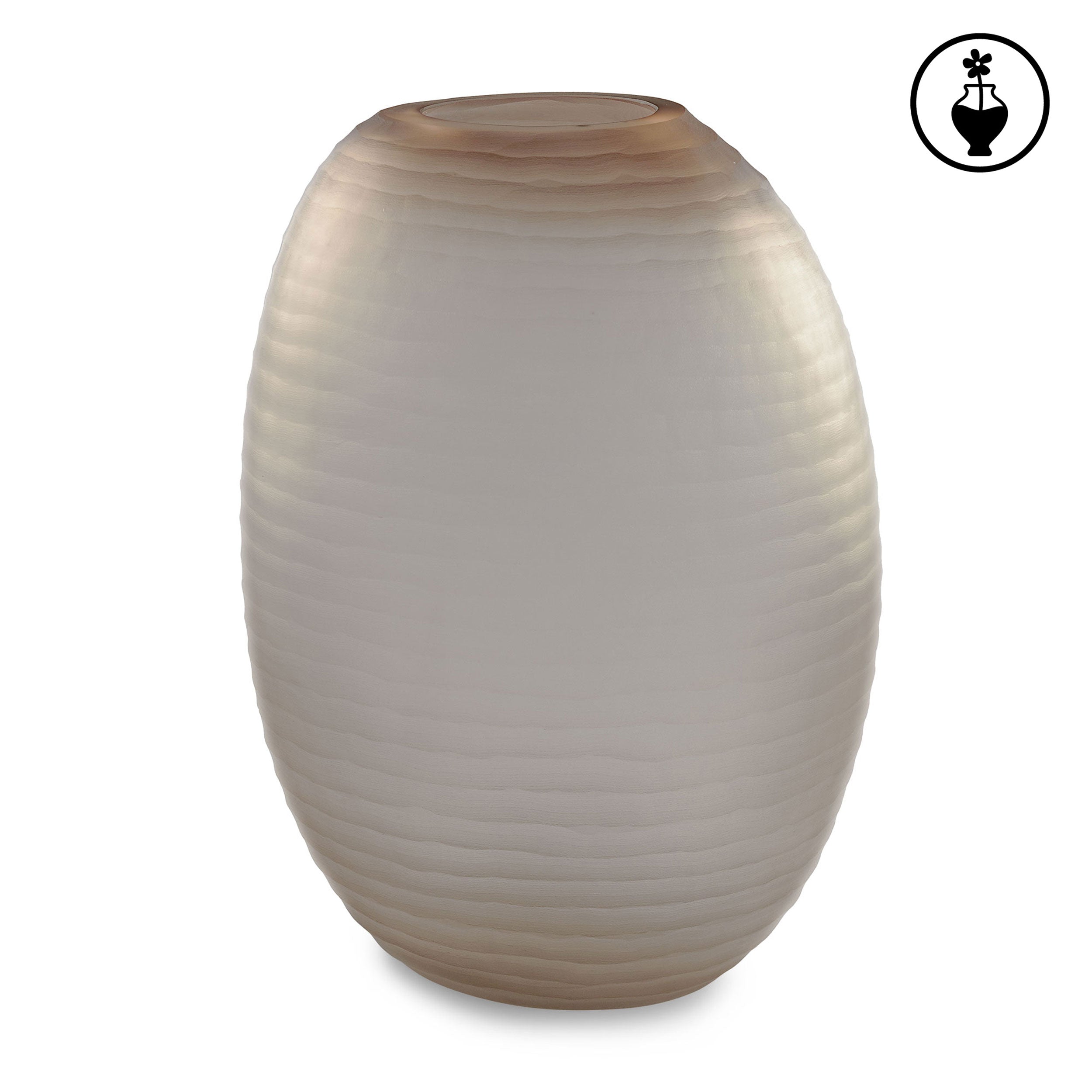 Vaso L, Striati - Vetro, 26x24x38 cm