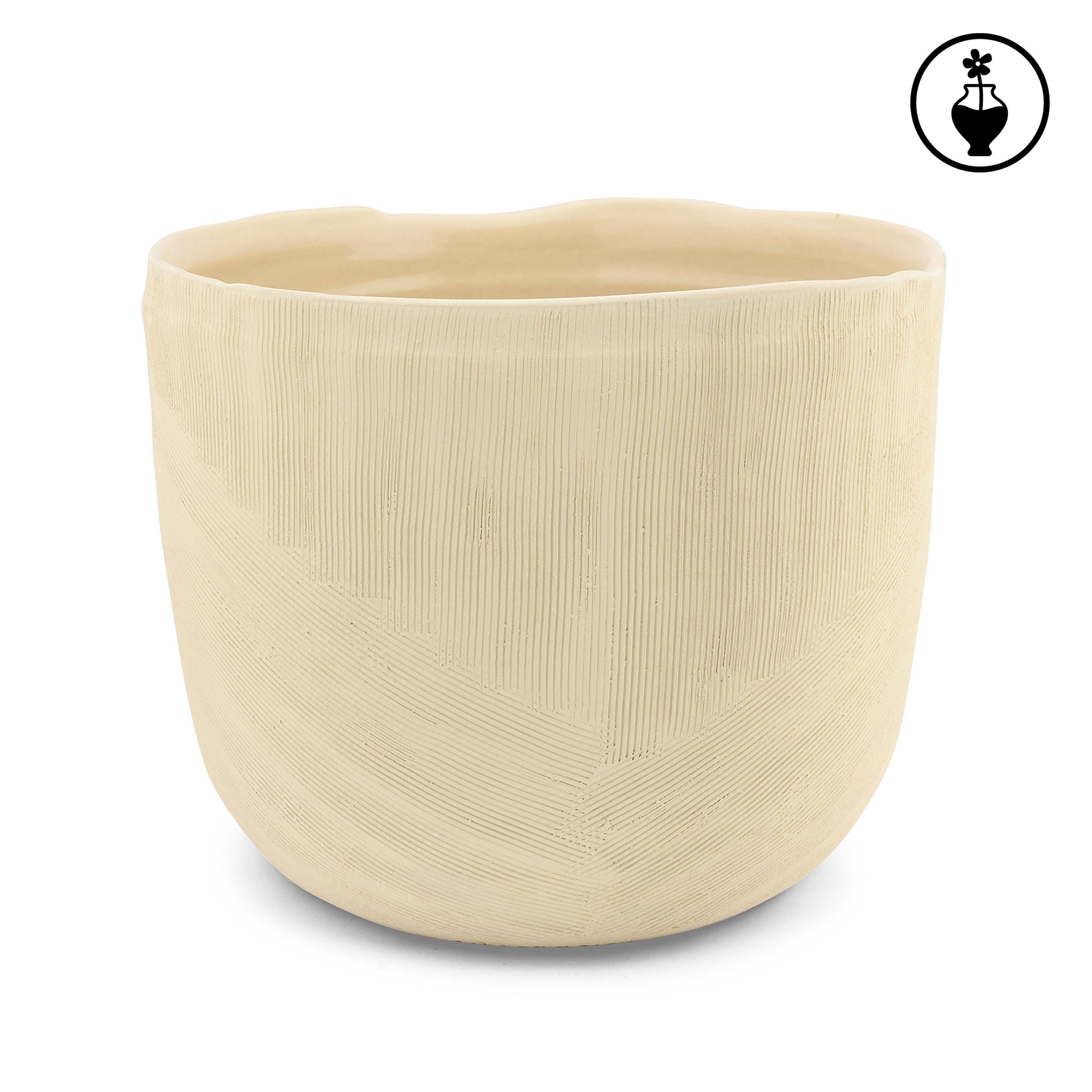 Cachepot L, Sulledune - Ceramica, 22,5 x 22,5 x 18 cm