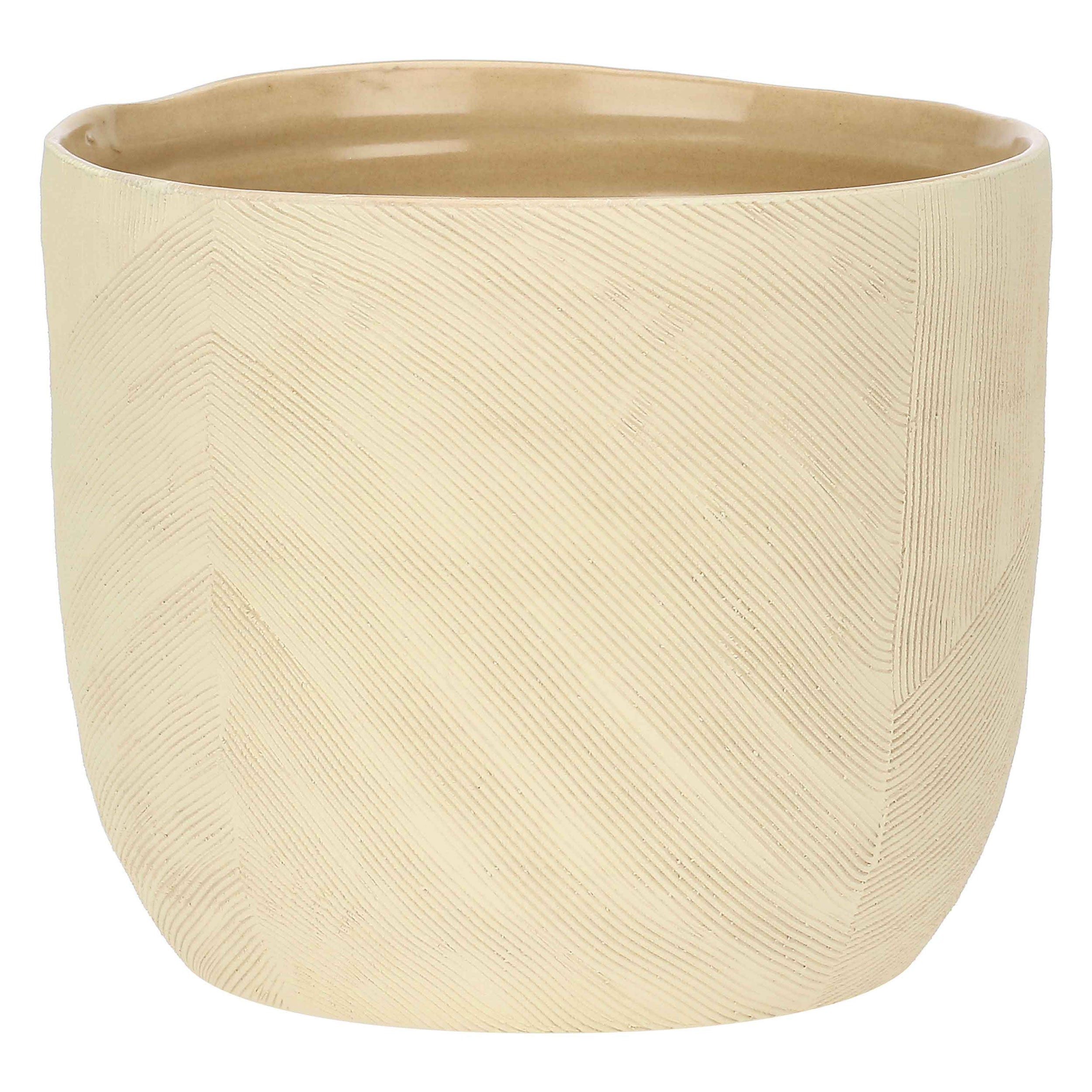 Cachepot L, Sulledune - Ceramica, 22,5 x 22,5 x 18 cm
