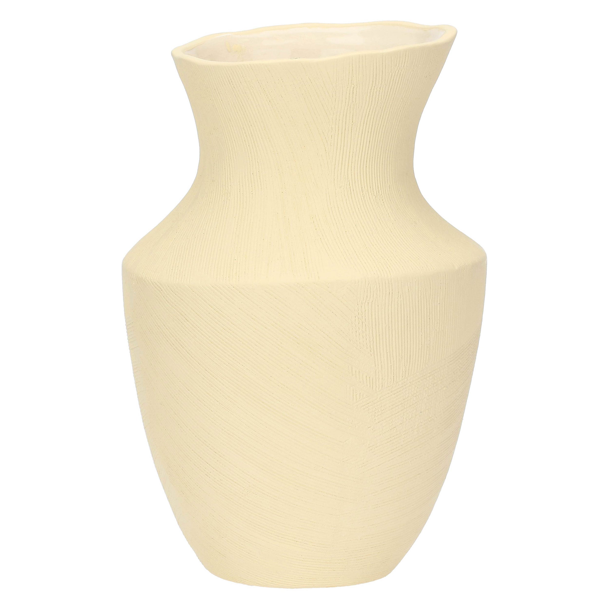 Vaso Obliquo L, Sulledune - Ceramica, 17,5 x 17,5 x 26,5 cm