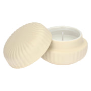 Candela Avorio Coperchio, Sofficeluce - Ceramica, 8 x 8 x 5,3 cm