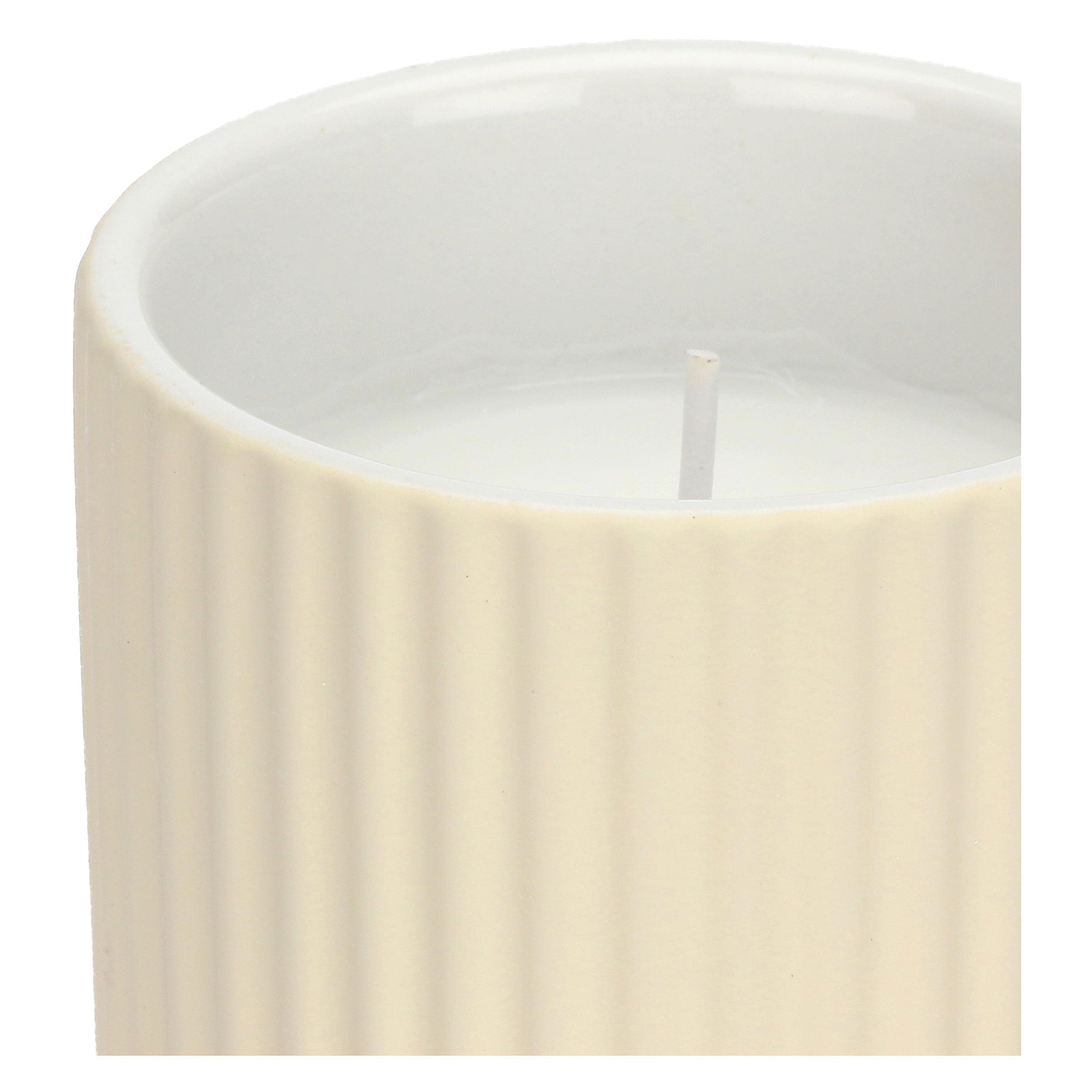 Candela Avorio S, Sofficeluce - Ceramica, 7,5 x 7,5 x 7,5 cm