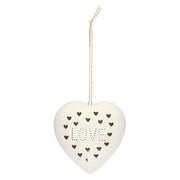 Set da 6, Love Led, Batticuore - Ceramica, 8,7x8,5x3,7 cm/incl,LR44