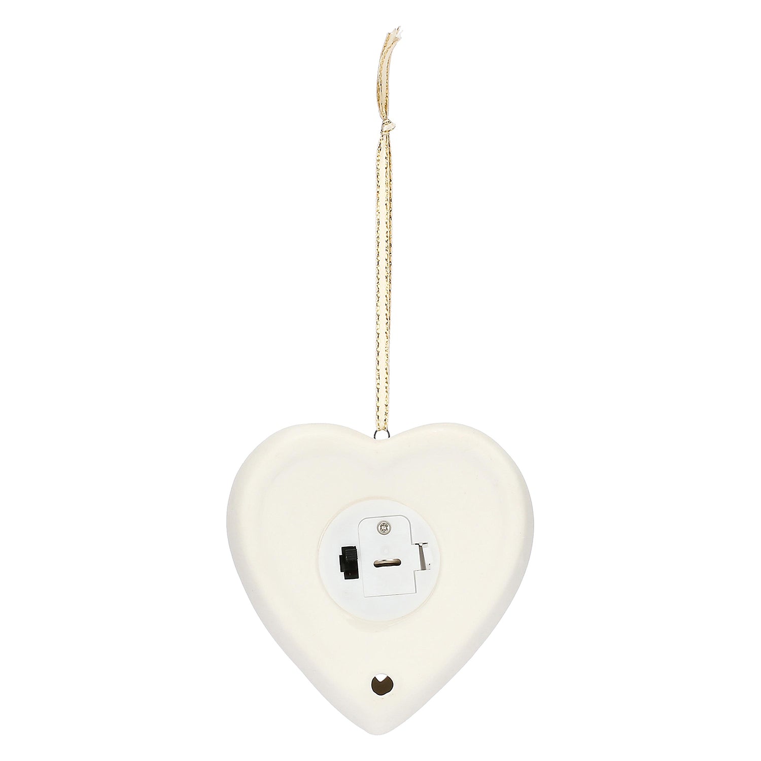 Set da 6, Love Led, Batticuore - Ceramica, 8,7x8,5x3,7 cm/incl,LR44