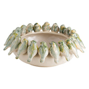 Centrotavola Uccellini, Vedetta - Porcellana, 39,8x39,8x16,2 cm