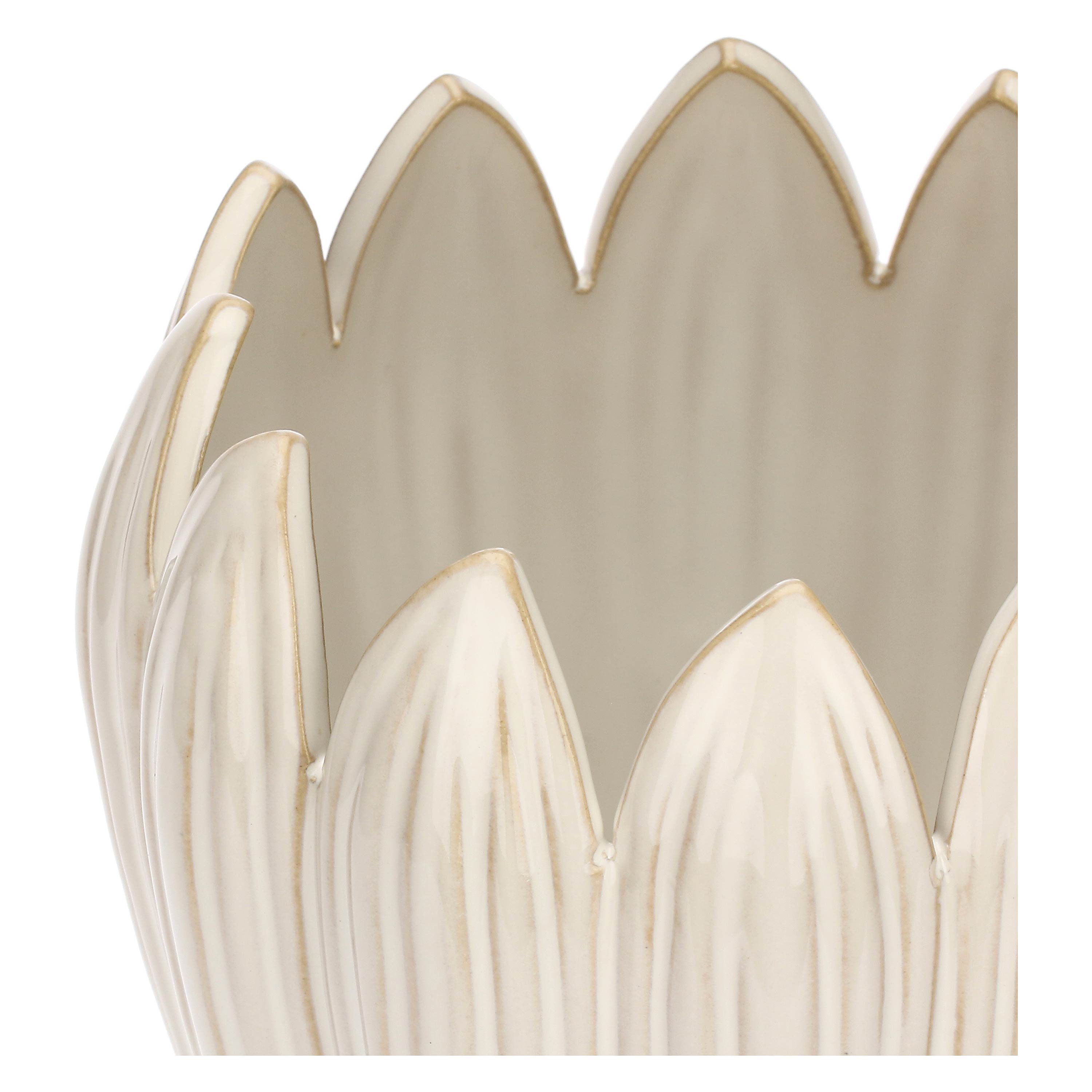 Vaso Crocus - Gres, design elegante in ceramica effetto gres per arredo casa e giardino