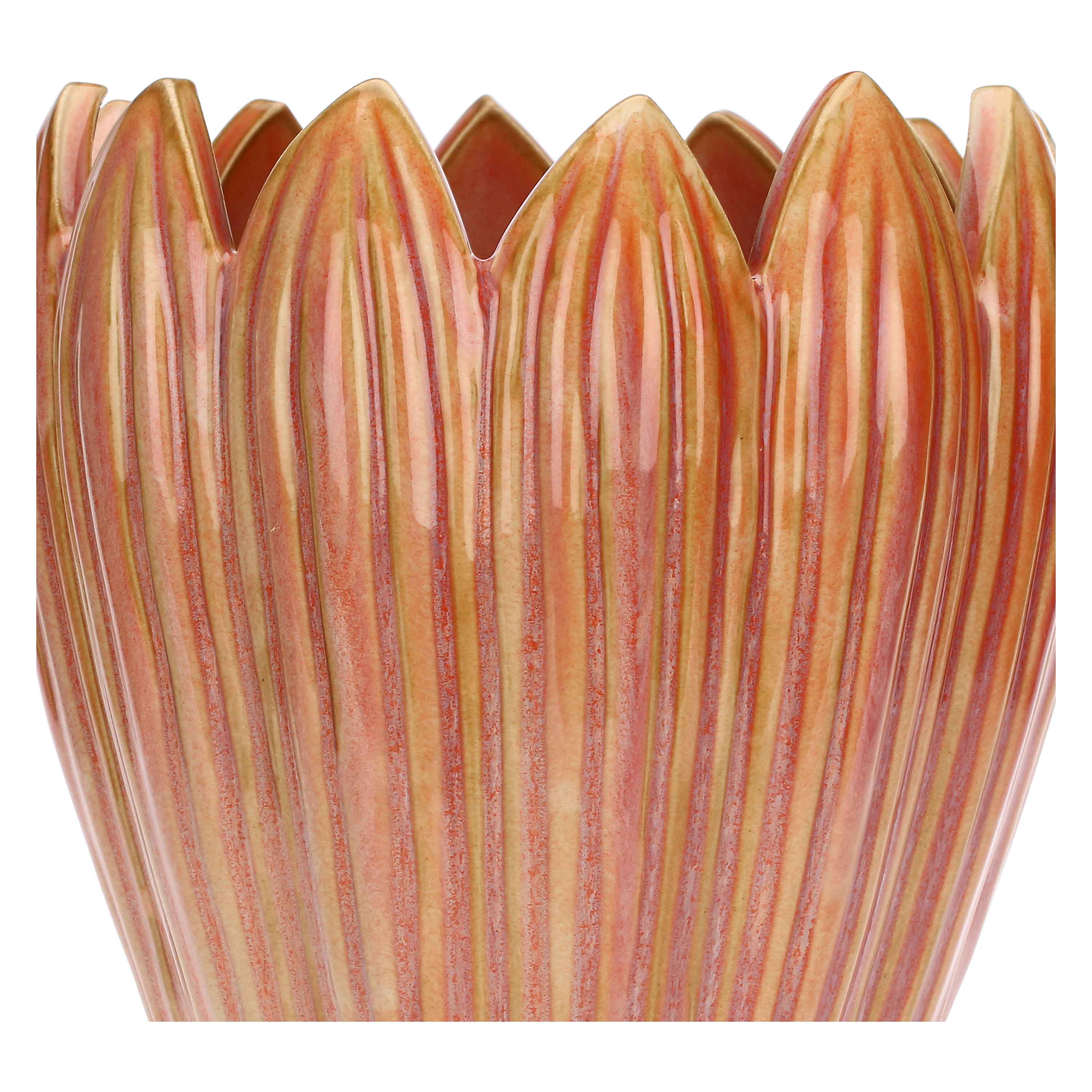 Vaso Crocus - Gres, design elegante in ceramica effetto gres per arredo casa e giardino