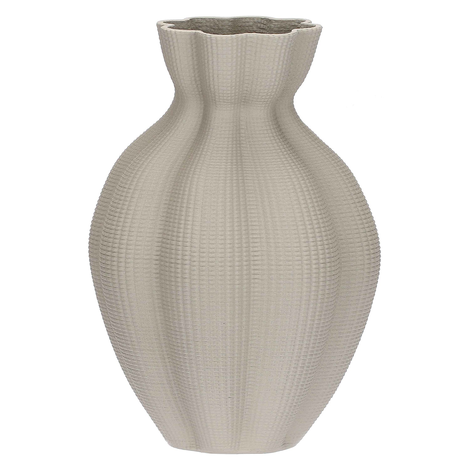 Vaso Obliquo S, Atena - Ceramica, 18x18x28 cm