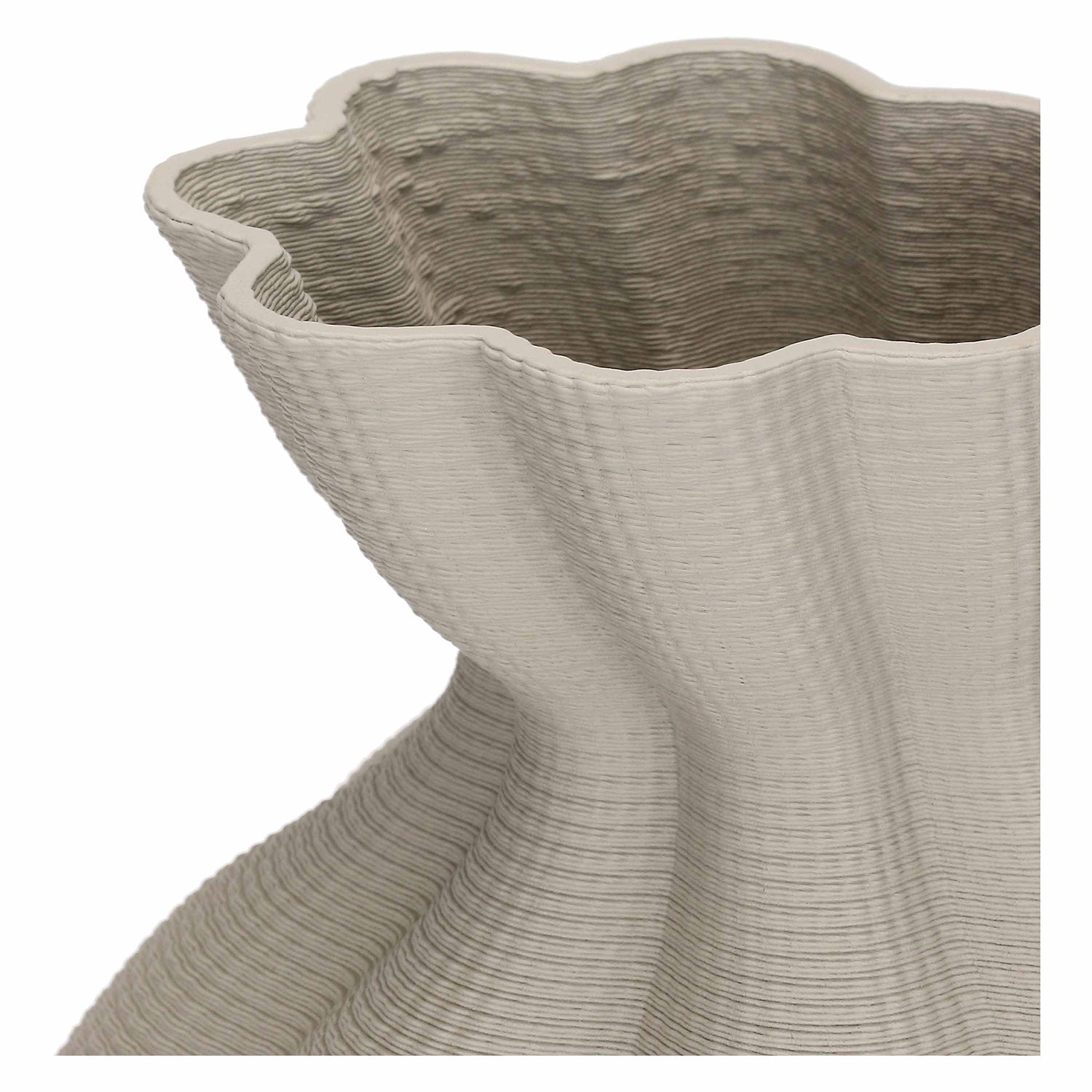 Vaso Obliquo S, Atena - Ceramica, 18x18x28 cm
