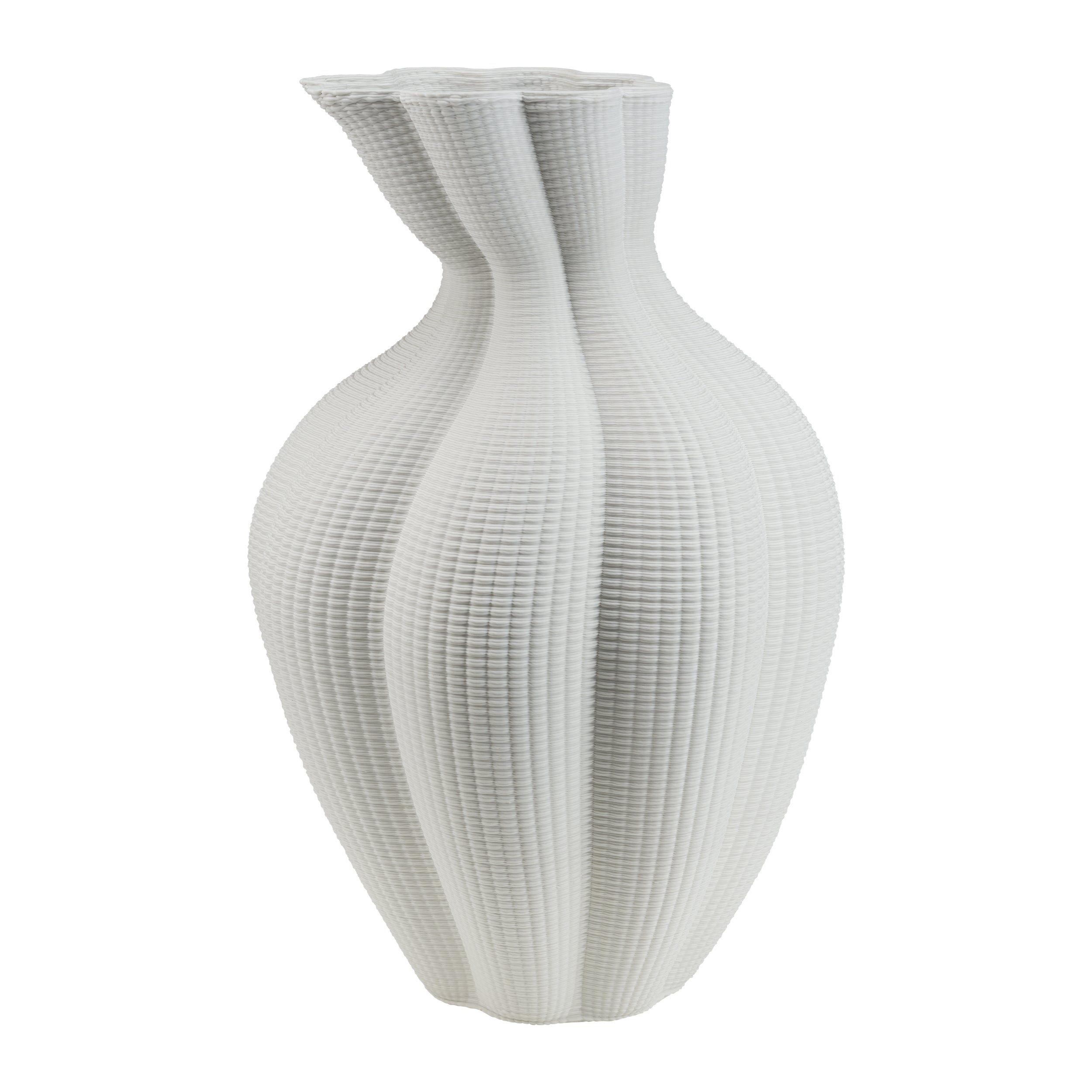 Vaso Obliquo L, Atena - Ceramica, 25x25x39 cm