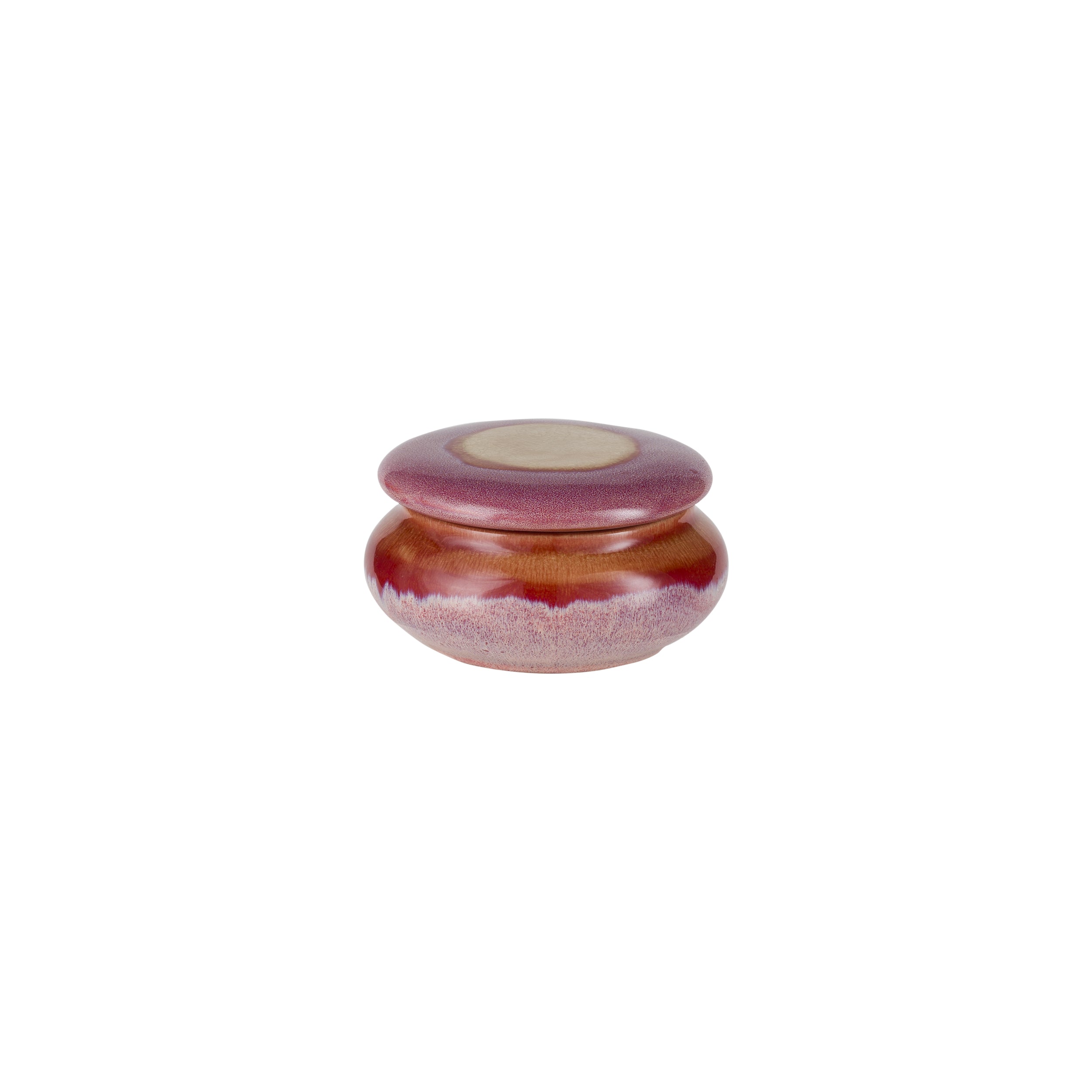 Candela Rosa Coperchio, Dalmondo - Gres e Cera, Total: 12,5x12,5x7 cm