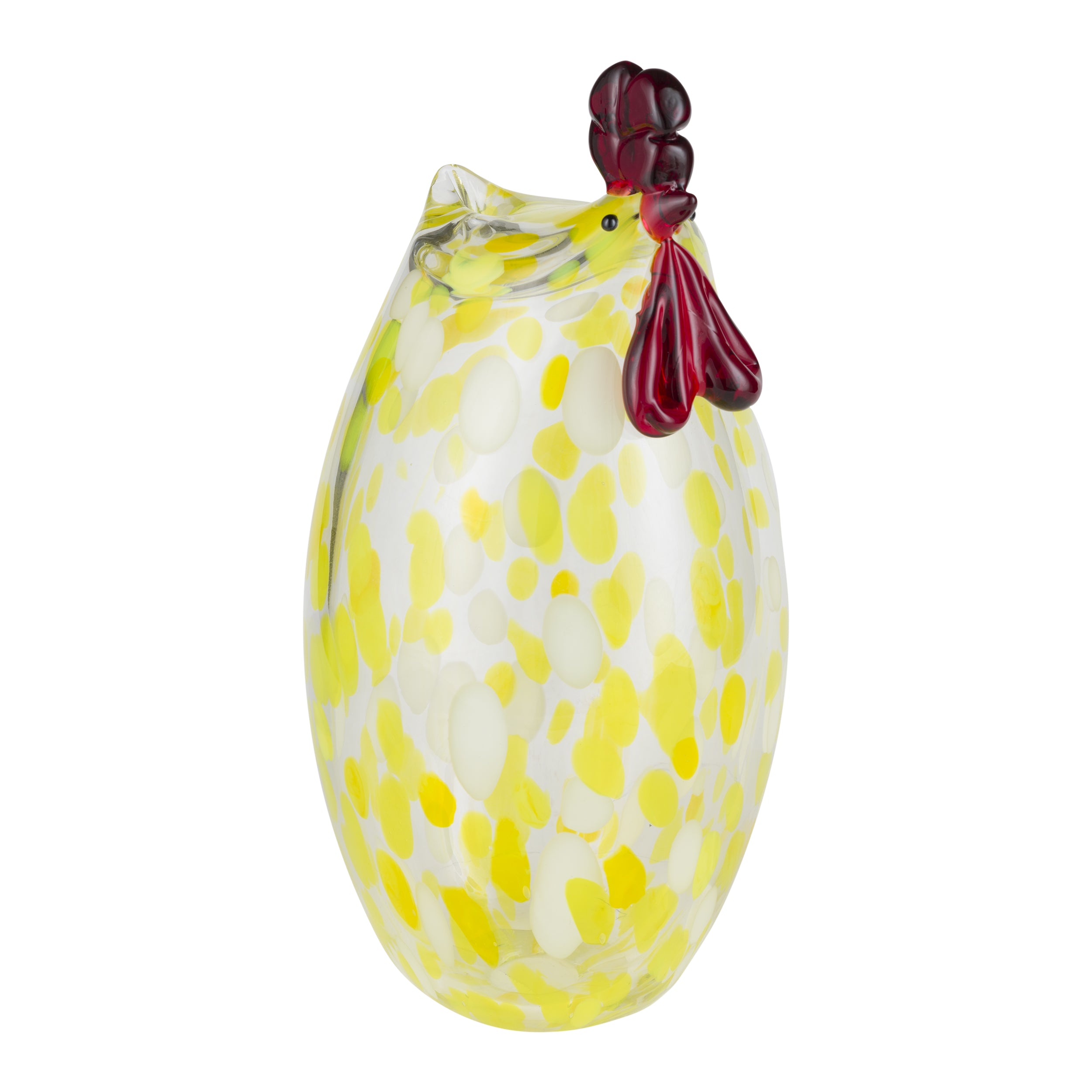 Gallina Alta Gialla, Rosamunda - Vetro Soffiato, 13,5x13,5x27,5 cm