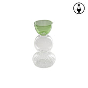 Vaso Monofiore M Verde, Versavice - Vetro Borosilicato, 12x12x23 cm