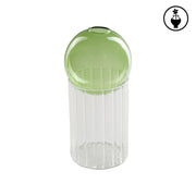 Vaso Alto Verde, Allacorte - Vetro Borosilicato, 10x10x20 cm