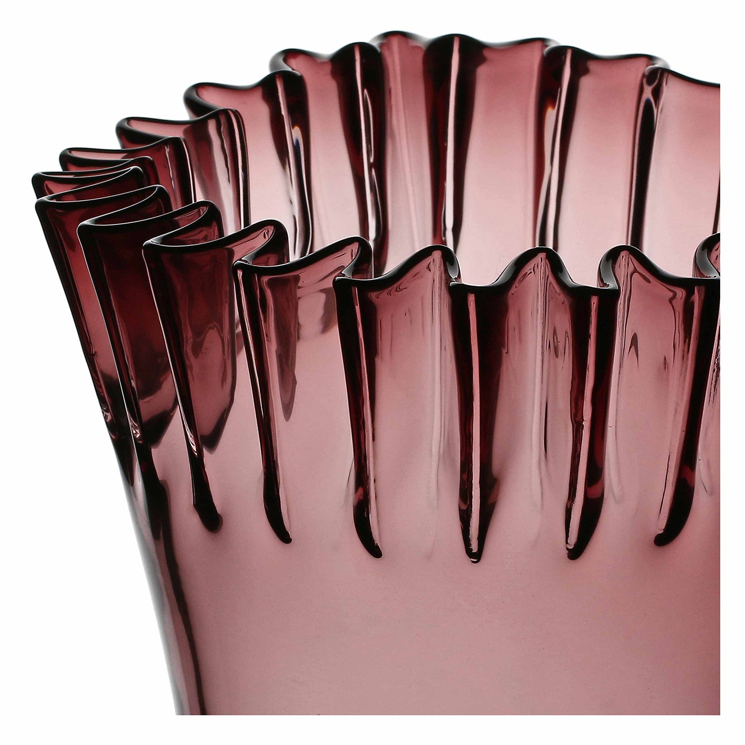 Vaso Plisse M, Gala - Vetro, 15,5x15,5x22,5 cm
