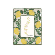 Portafoto Limoni, Mille306perline - Resina / Perline di vetro / Cotone, 17,5 x 2 x 22,5h cm